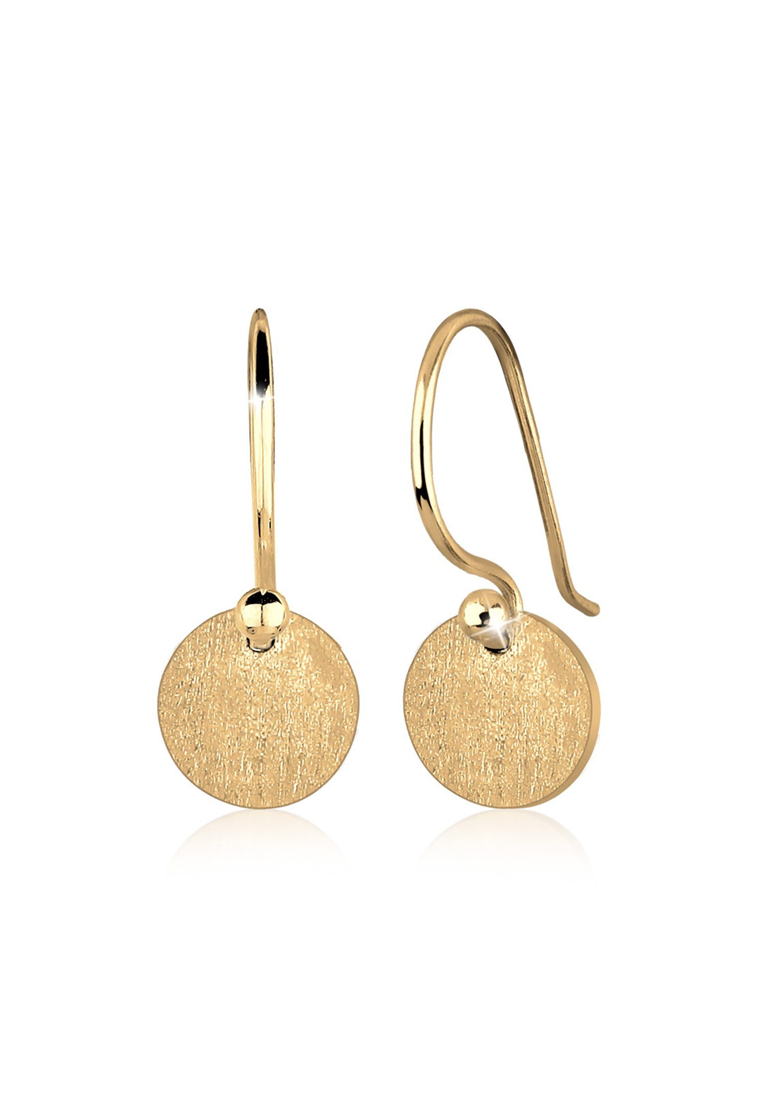 Elli Paar Ohrhänger Ohrhänge Plättchen Kreis Matt 925 Silber günstig online kaufen