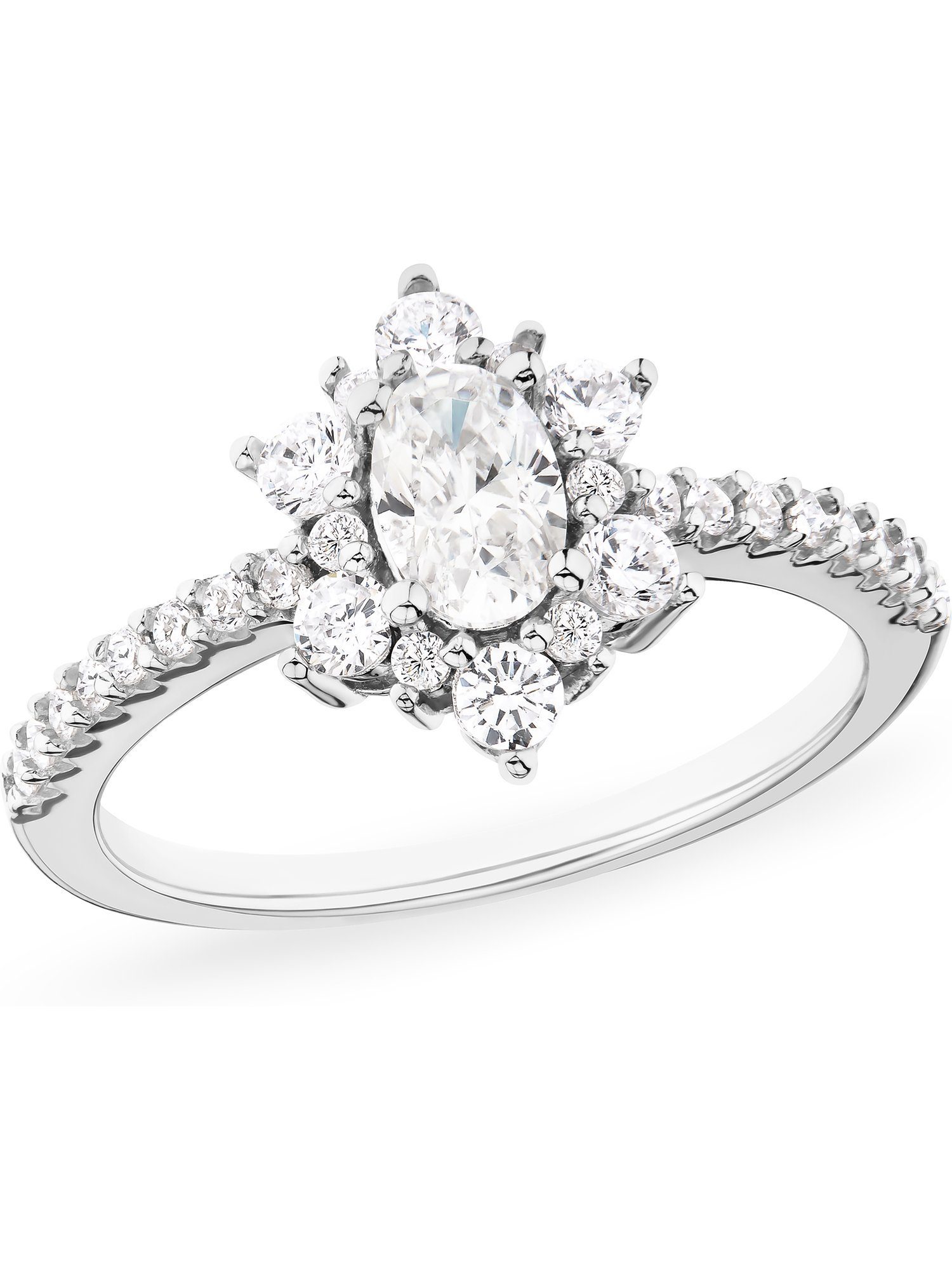 FAVS Silberring FAVS Damen-Damenring 925er Silber 1 Zirkonia, Zirkonia, synthetisch
