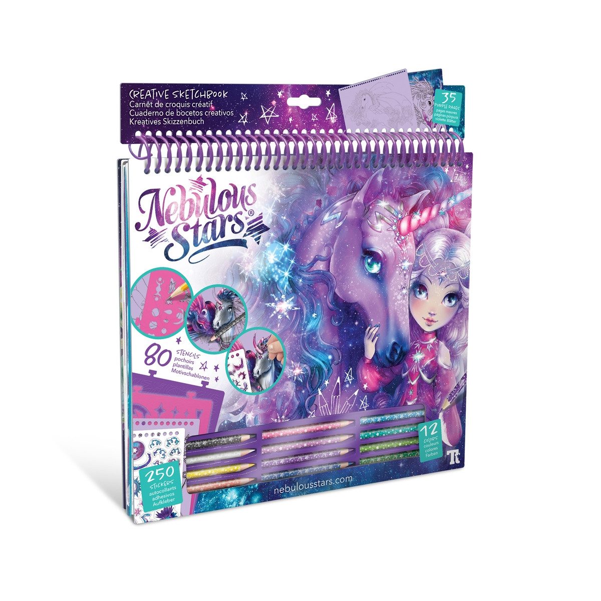 Toynamics Europe Skizzenbuch Nebulous Stars Kreatives Skizzenbuch Fantasiepferde Galaxie