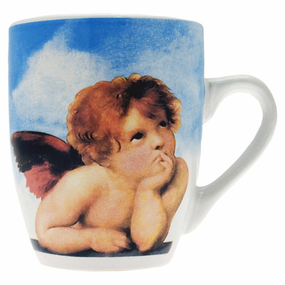Tasse Weihnachtstasse mit Engelmotiv, sortiert, Keramik