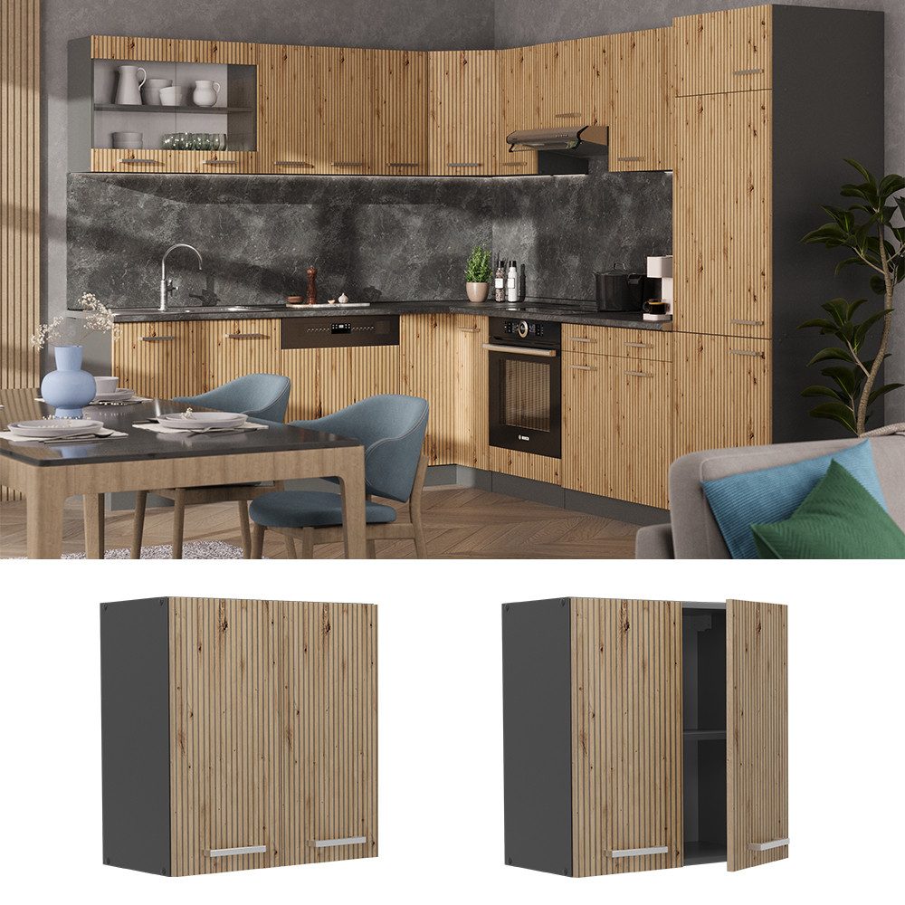 Vicco Hängeschrank R-Line, Artisan-Eiche/Anthrazit, 60 cm günstig online kaufen