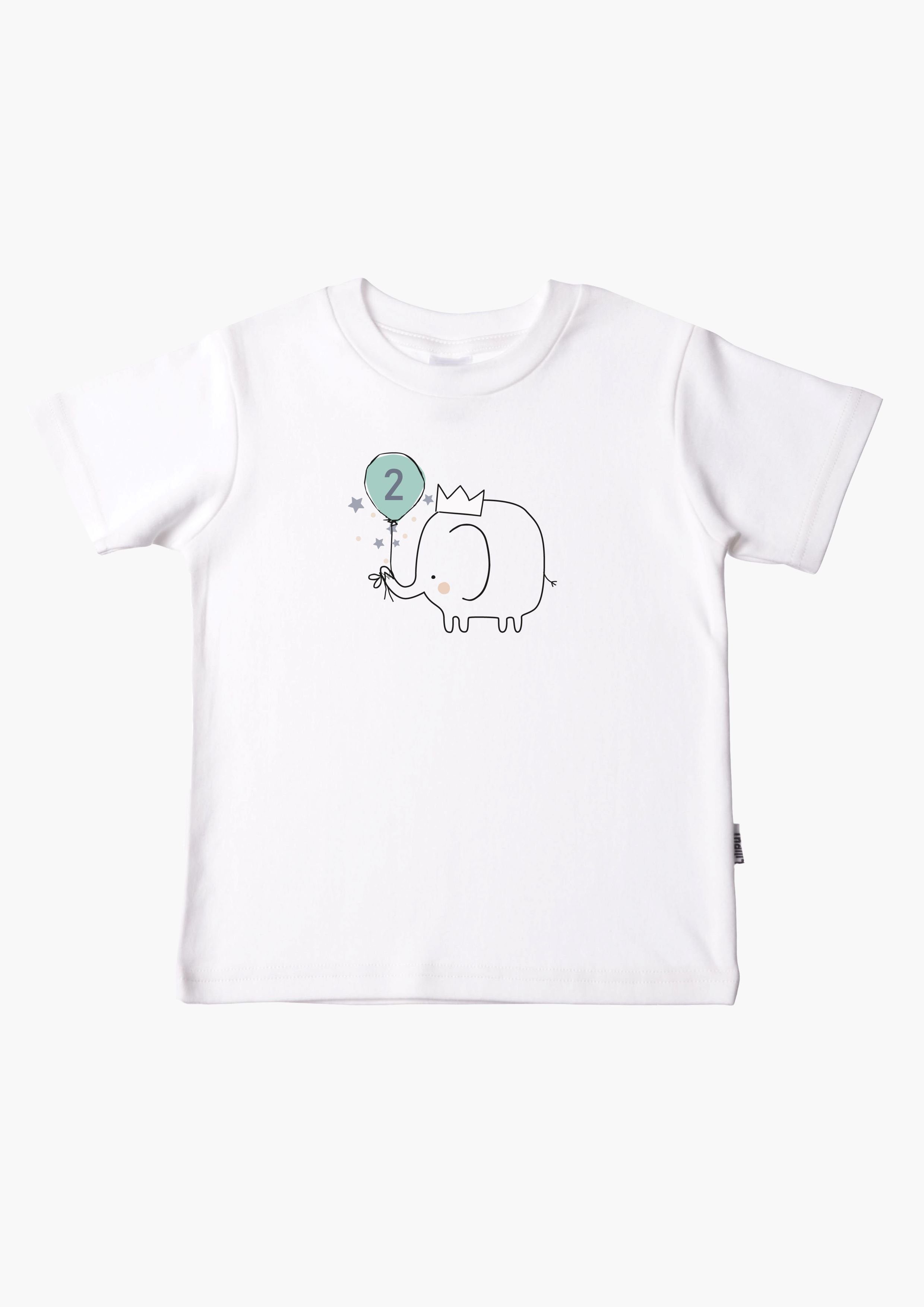 2 aus T-Shirt Liliput Elefant Bio-Baumwolle