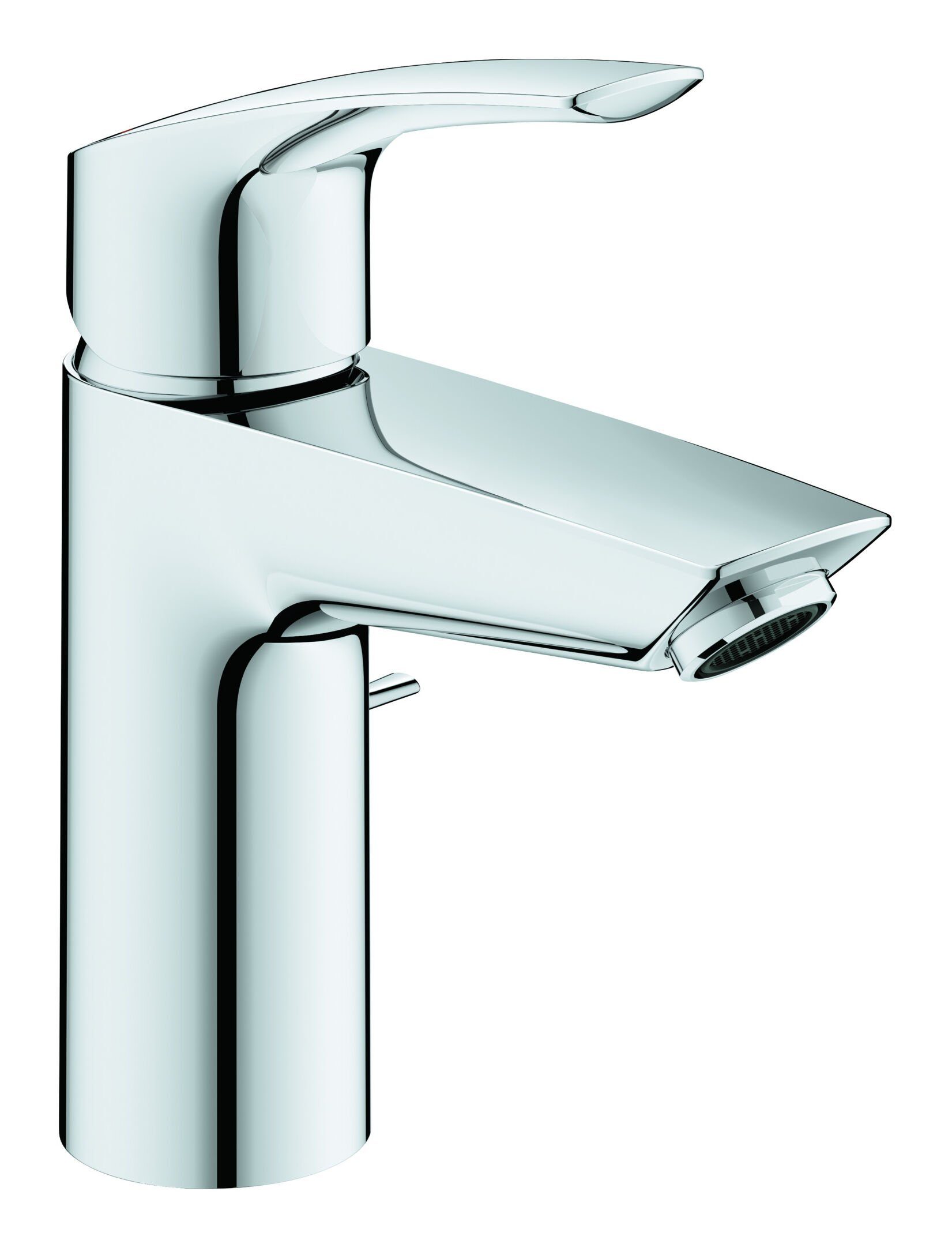 Grohe Waschtischarmatur Eurosmart Einhand mit Energie-Spar-Funktion mit Zugstangen-Ablaufgarnitur S-Size