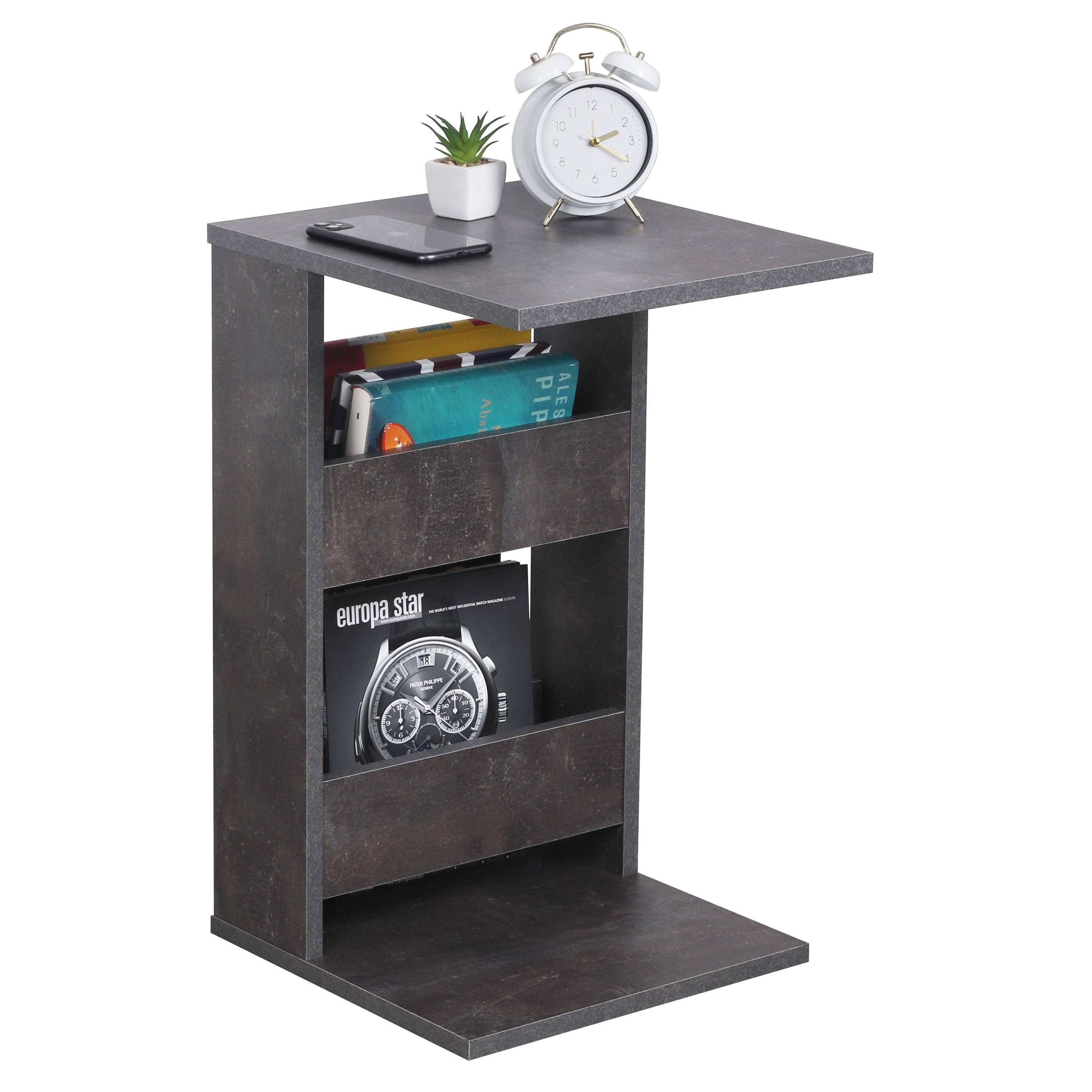 RICOO Beistelltisch WM042-BG, Sofatisch mit Stauraum günstig online kaufen