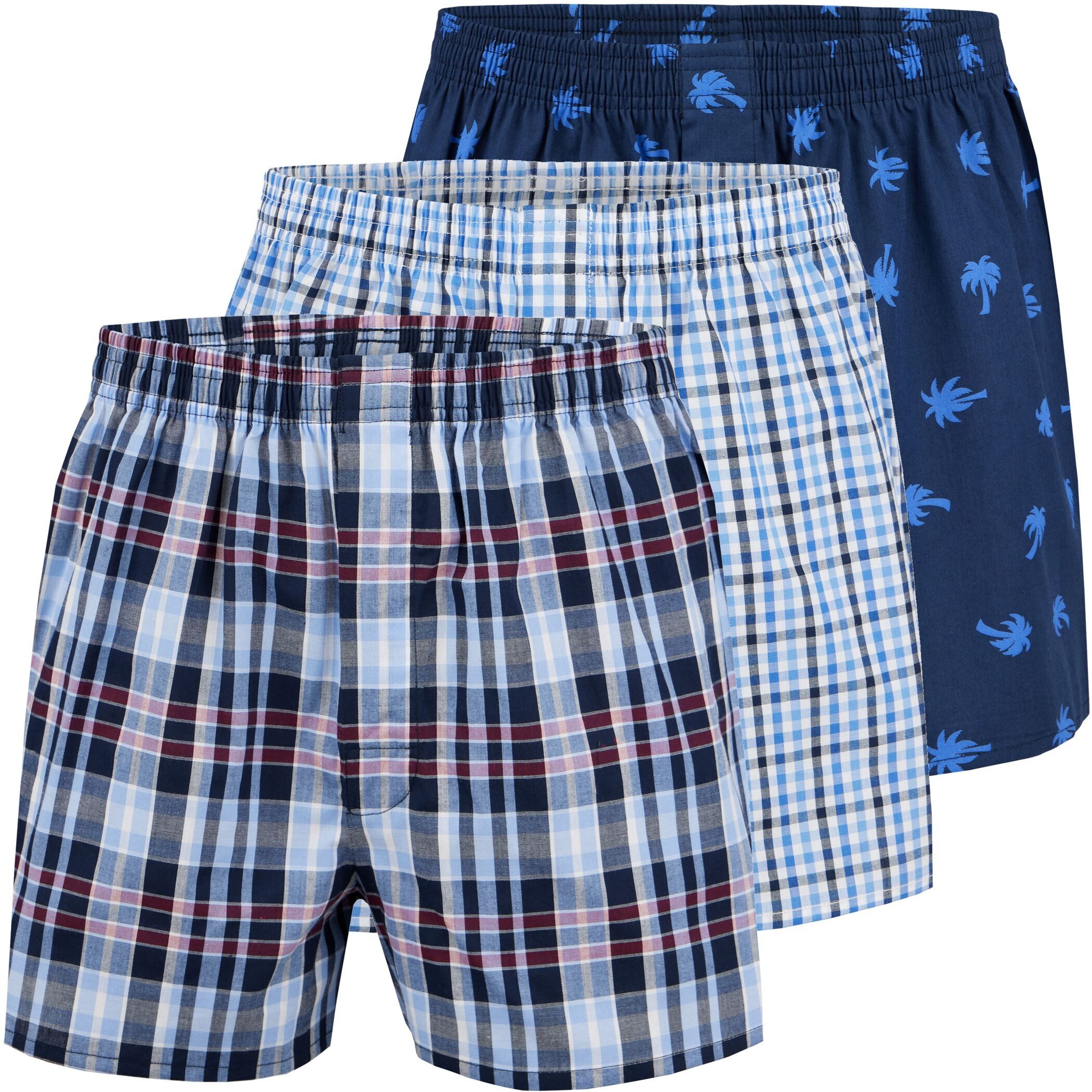Boxershorts City Life 3erPack Herren Boxer-Shorts Boxer Webboxer Sparpack S - 4XL