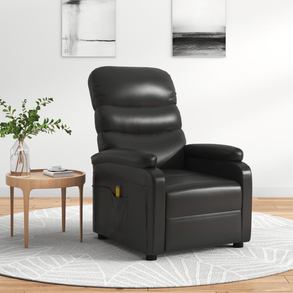 vidaXL Massagesessel Massagesessel Schwarz Kunstleder (1-St)