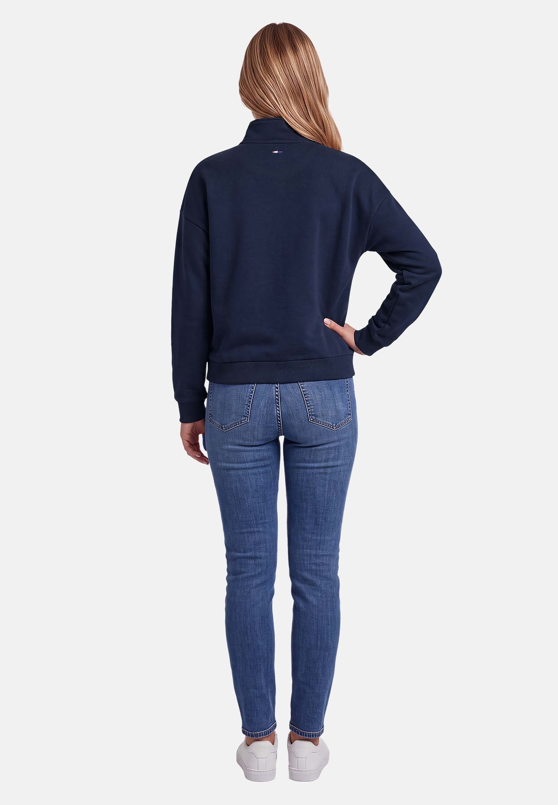 U.S. Polo Assn. Sweatshirt mit Stehkragen und gesticktem Brustlogo Weiches Damen-Sweatshirt mit Rippbündchen und normaler Passform – Bild 4 von 5