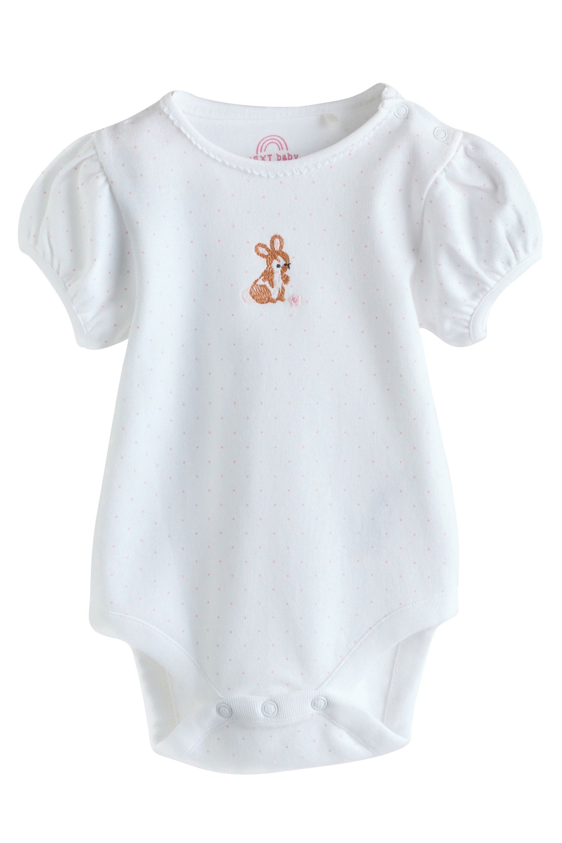Next Kurzarmbody Kurzärmelige Baby Bodysuits im 5er-Pack (5-tlg)