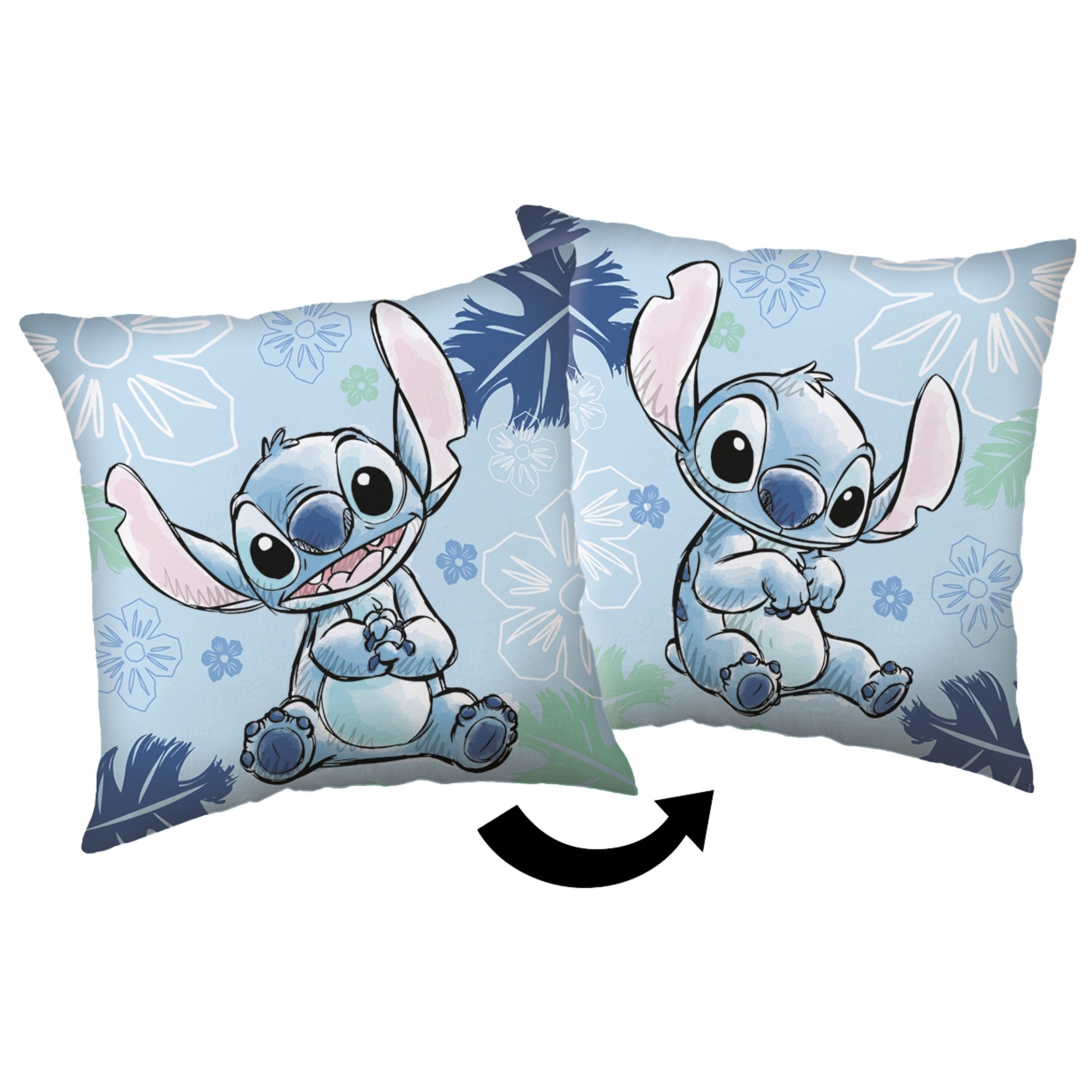 Sarcia.eu Zierkissen DISNEY Stitch Wendekissen, dekoratives Zierkissen 40 × 40 cm
