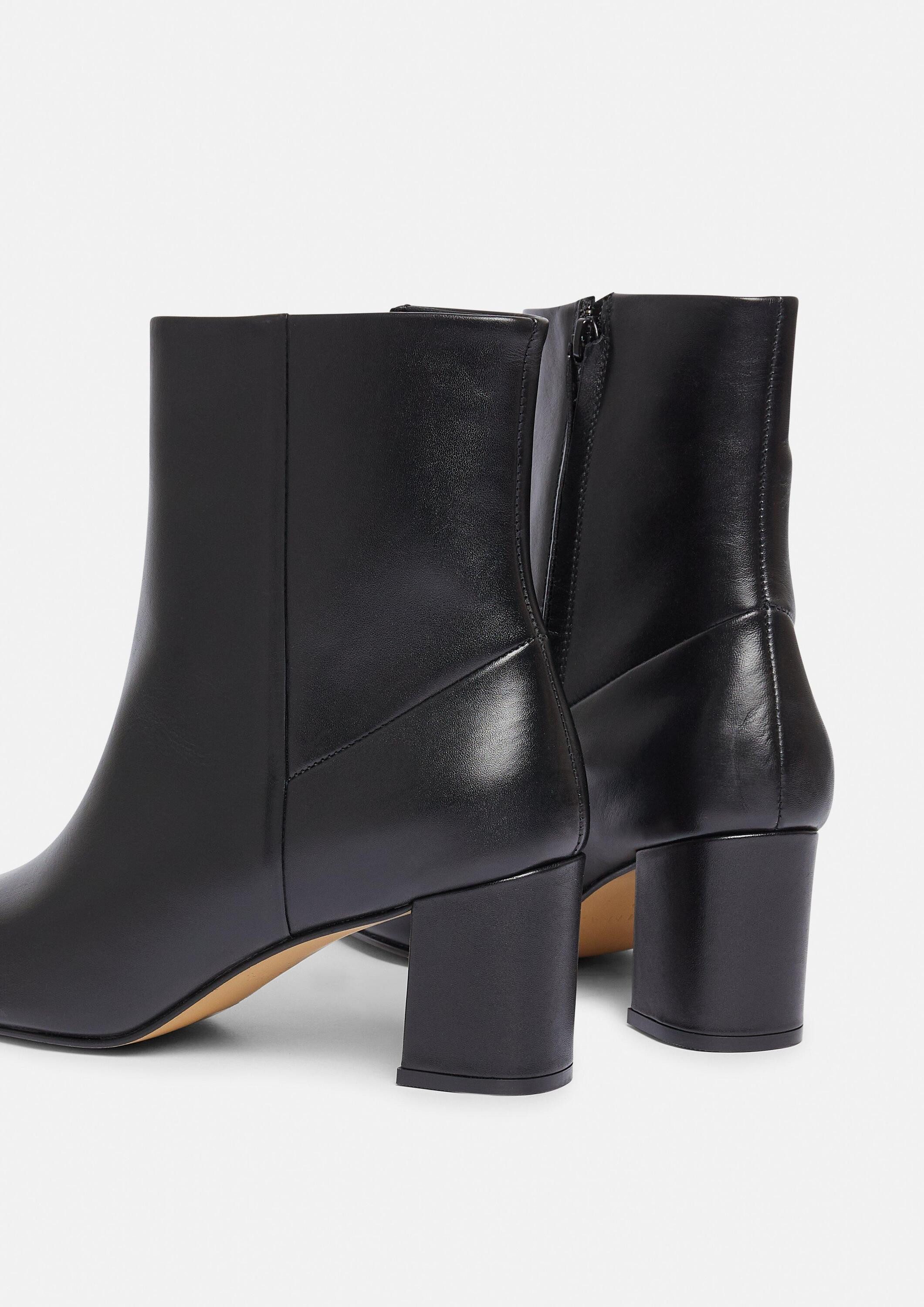 comma Stiefel Stiefel Stiefeletten aus glattem Rindsleder günstig online kaufen