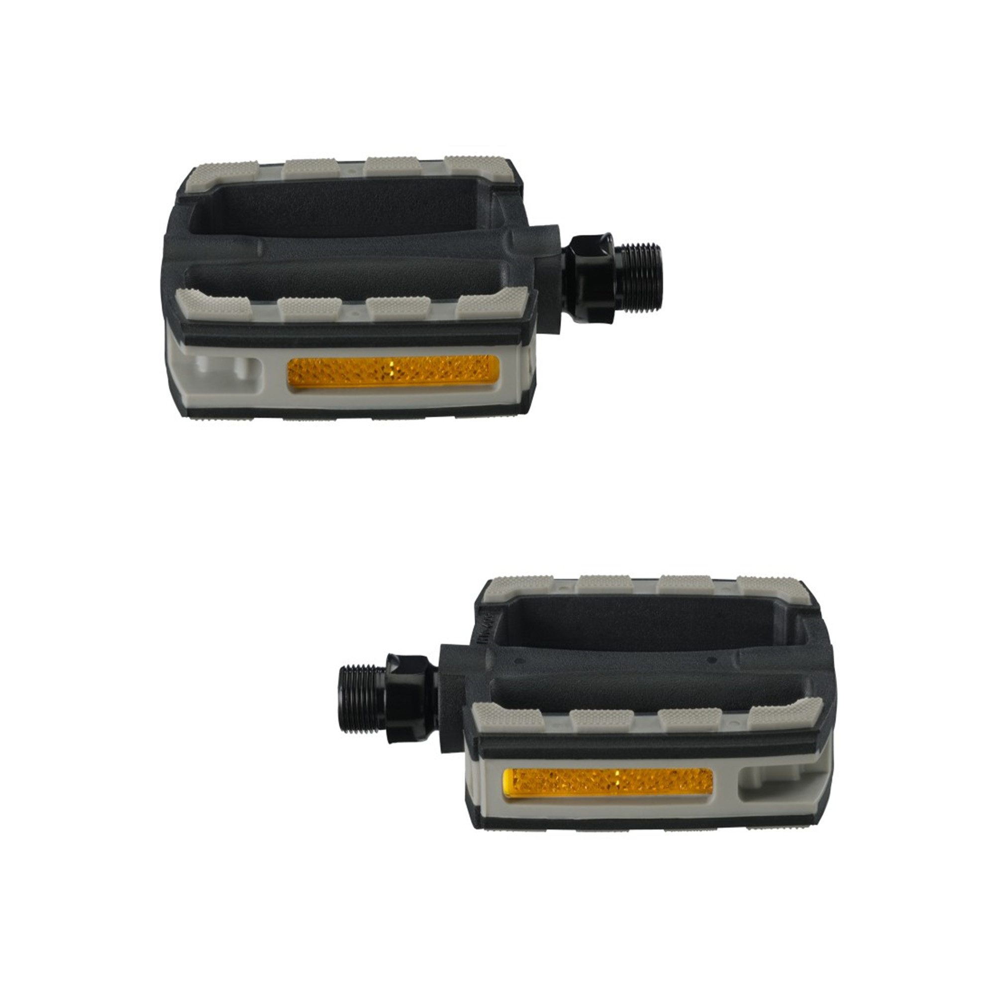 Hama Fahrradpedale mit Reflektoren, 2er-Set, Schwarz (Set, 2-tlg)