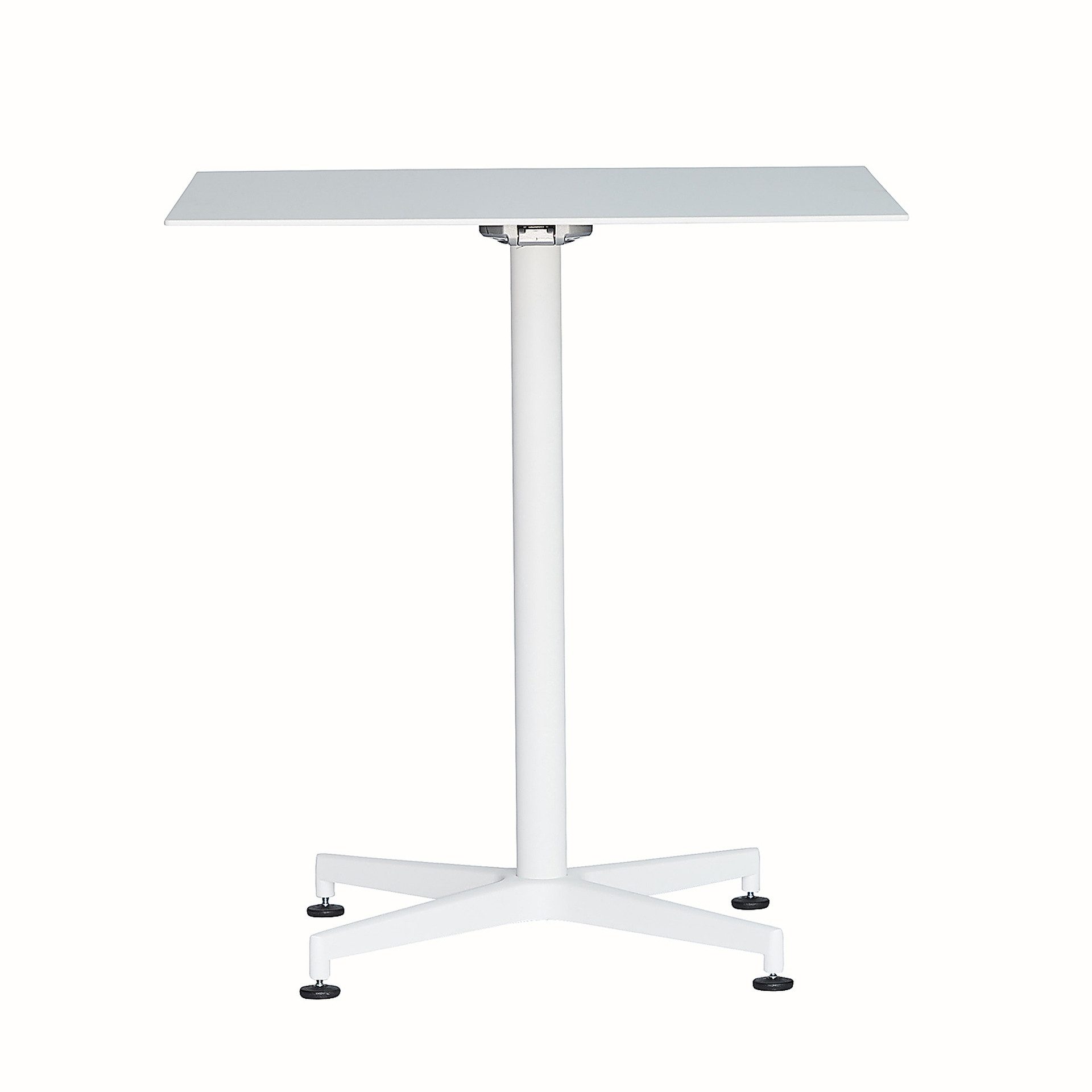 Fiam Esstisch Vega aus Aluminium, Weiß, Geeignet für 4 Personen