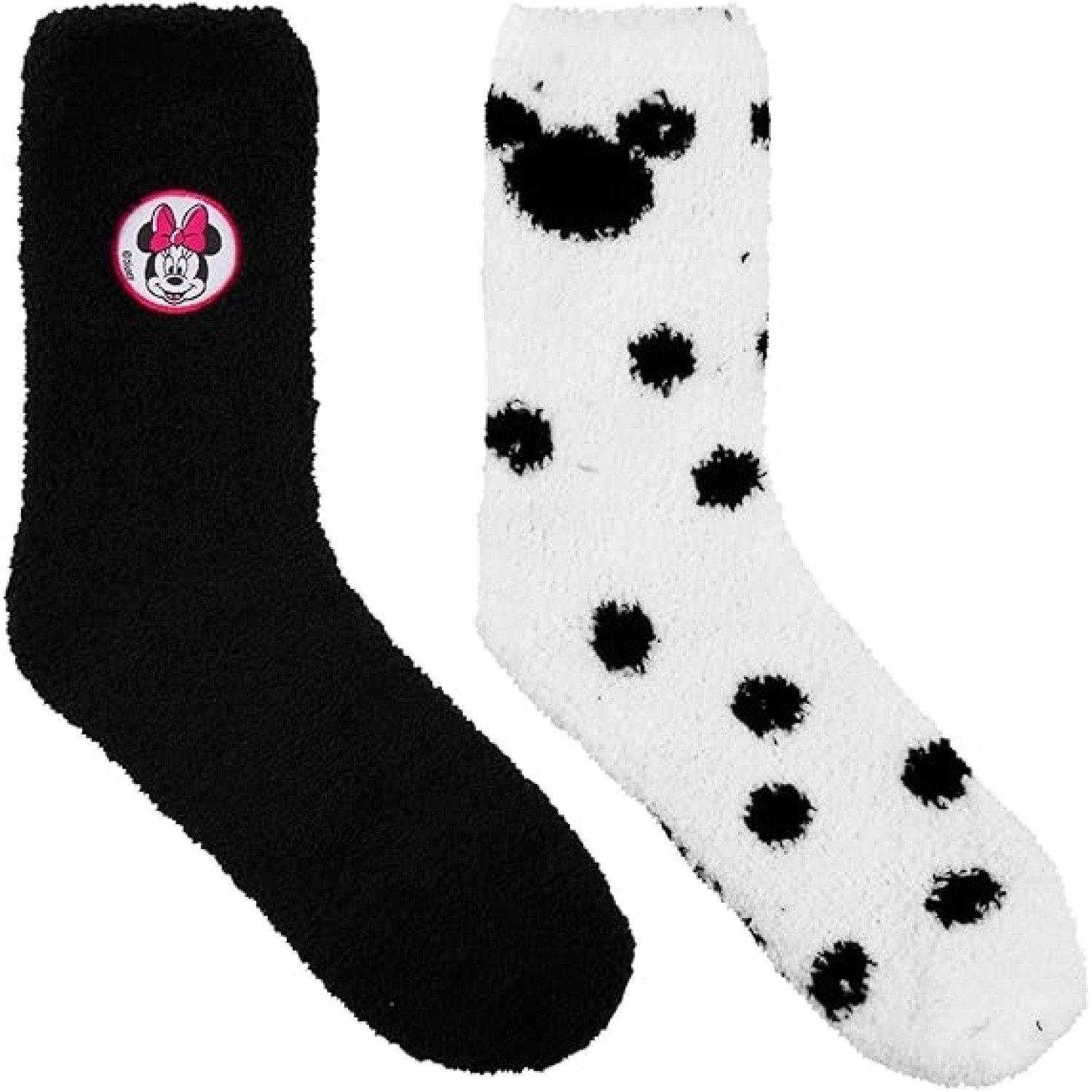 United Labels® Kuschelsocken Disney Minnie Mouse Kuschelsocken - Schwarz/Weiß (2er Pack) 39 - 42