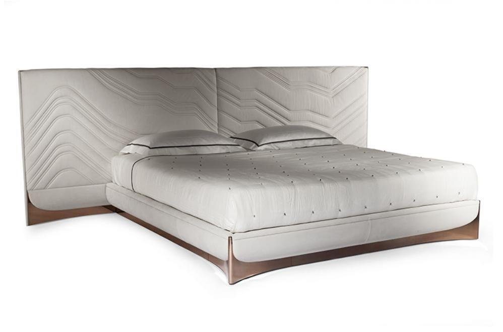 JVmoebel Bett Elegantes DoppElegantes Doppelbett 1x ohne Europa in Bett Made (1-tlg., luxuriöses Nachttische), nur Schlafzimmerbett