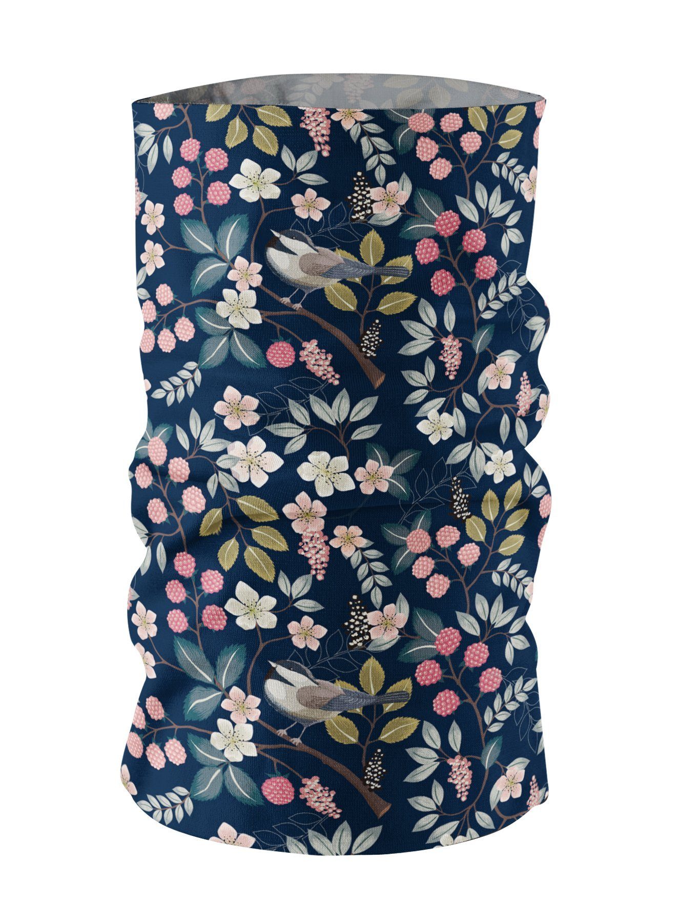 Maskworld Verkleidungsmaske Schlauchschal Flower, Elastisches Halstuch für alle Gelegenheiten
