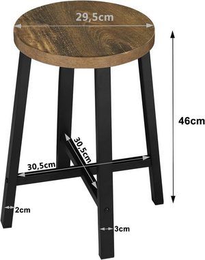 Woltu Esszimmerstuhl (Set, 4 St), Küchenstuhl Hocker aus Holz, 100kg belastbar
