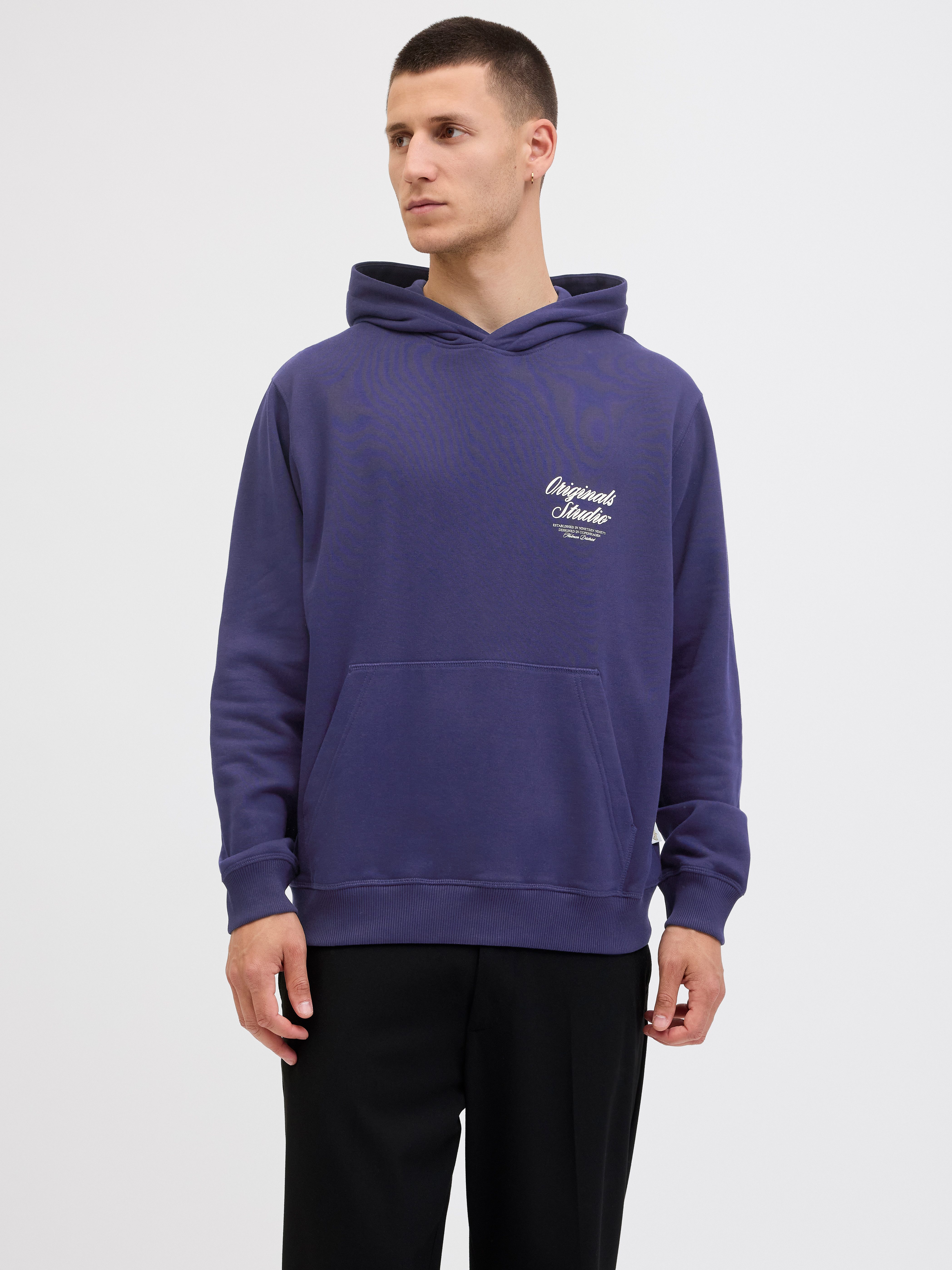 Jack & Jones Kapuzensweatshirt JORNORREBRO TYPO BACK SWEAT HOOD SN mit Prin günstig online kaufen