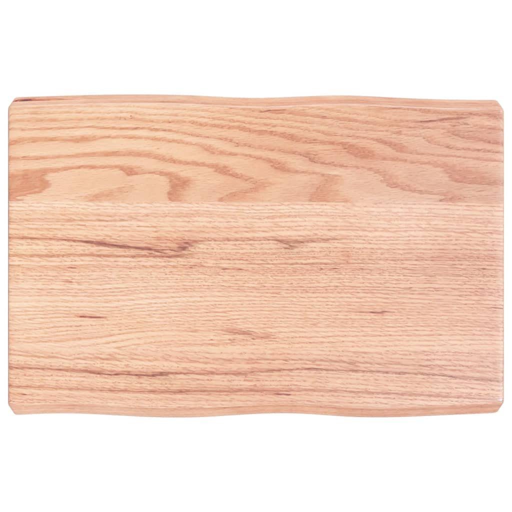 St) 60x40x(2-6) Baumkante furnicato Tischplatte Massivholz Behandelt (1 cm
