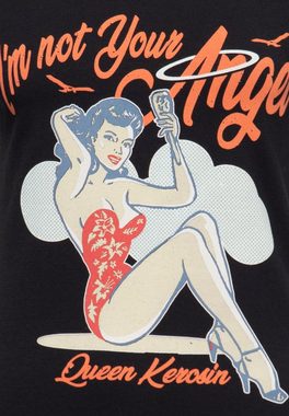 QueenKerosin Print-Shirt I´m not your Angel (1-tlg) mit Front Print im Vintage Design