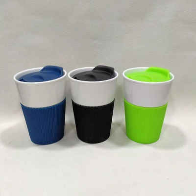 RheVeTec RheFLEX Coffee-to-go-Becher Чашки to go Porzellan, 350ml, 3 Farben, 350ml Porzellanbecher