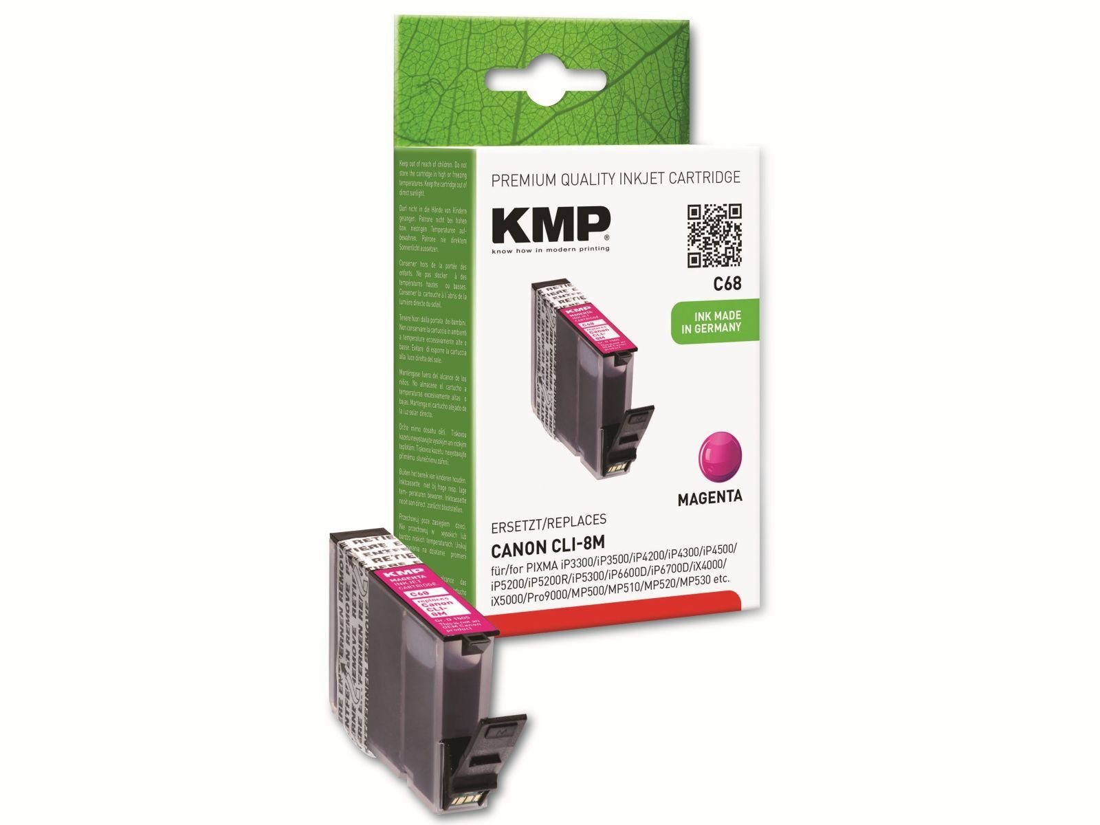 KMP KMP Tintenpatrone kompatibel für Canon CLI-8M Tintenpatrone