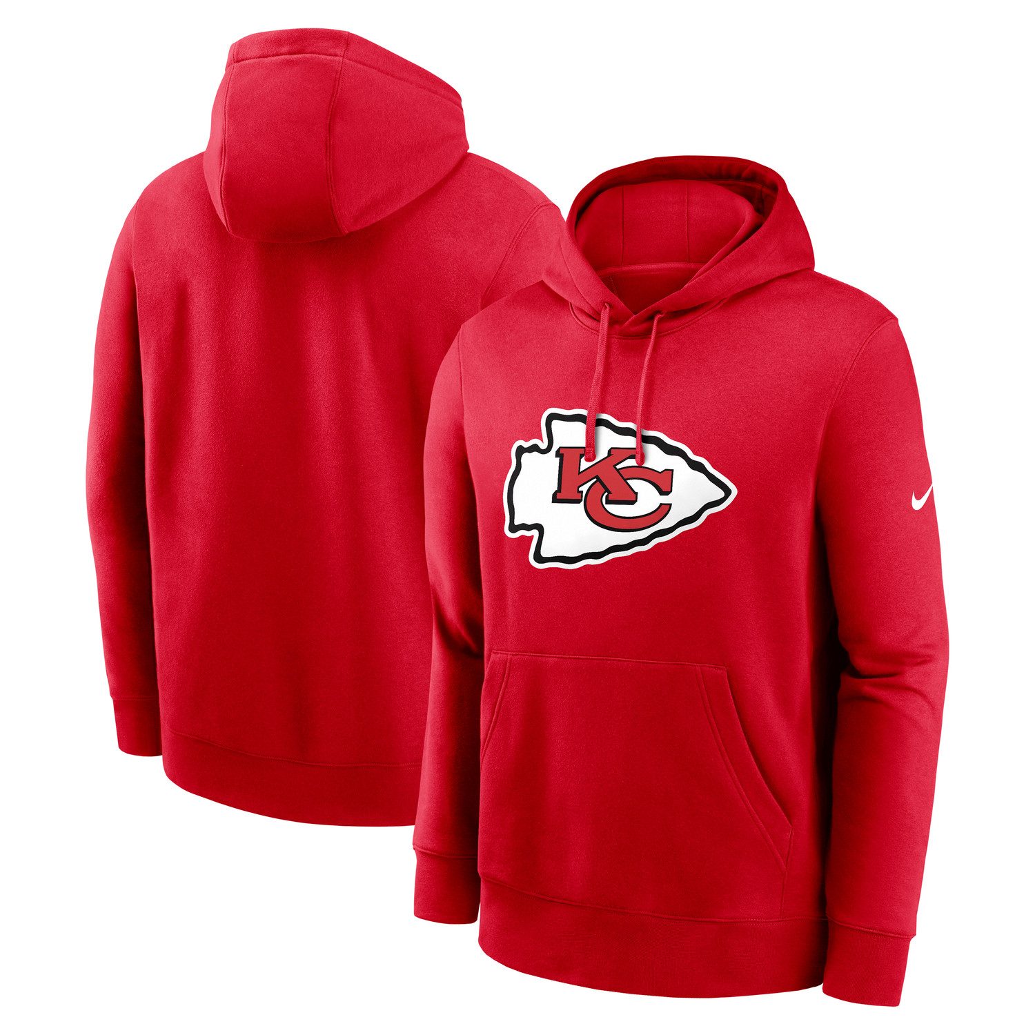 Nike Kapuzenpullover Nike Hoodie Kansas City Chiefs Nike Club Logo