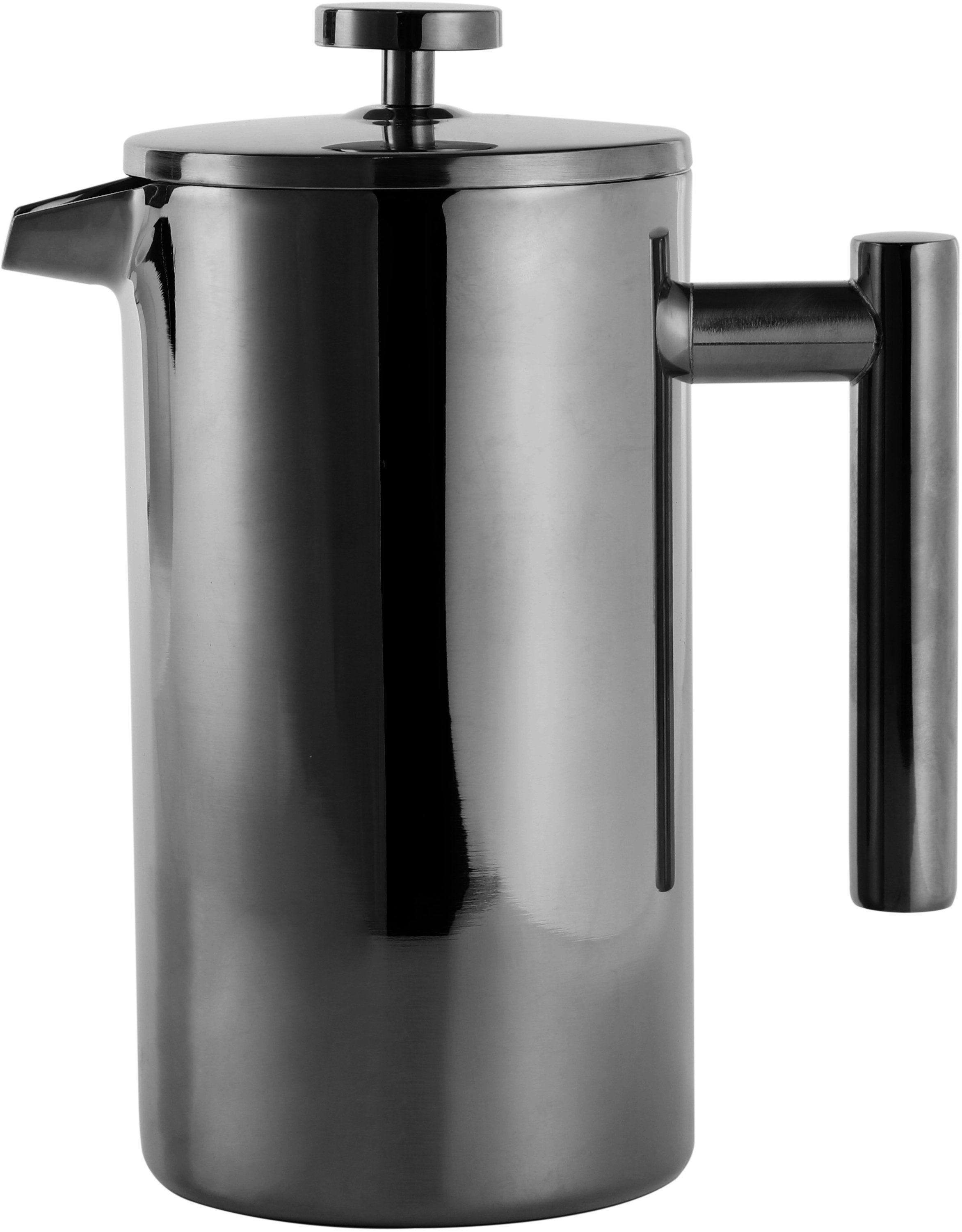 ECHTWERK French Press Kanne ., 0,8l Kaffeekanne, Kaffeebereiter mit Pressfilter, doppelwandiger Edelstahl, isoliert