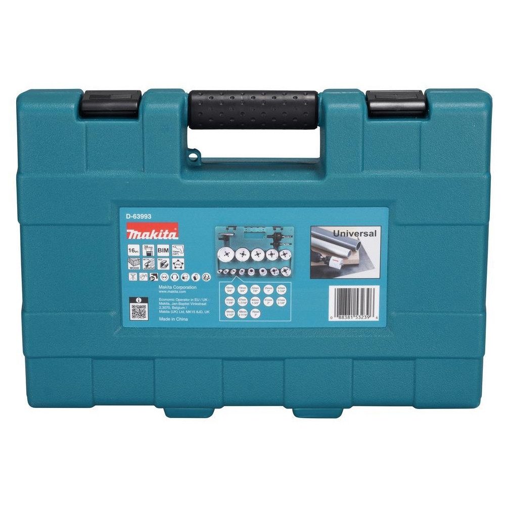 Makita Lochsäge D-63993 Lochsägen-Set Universal 16-tlg. Ø 16-76mm, Set, Ø 16-76 mm