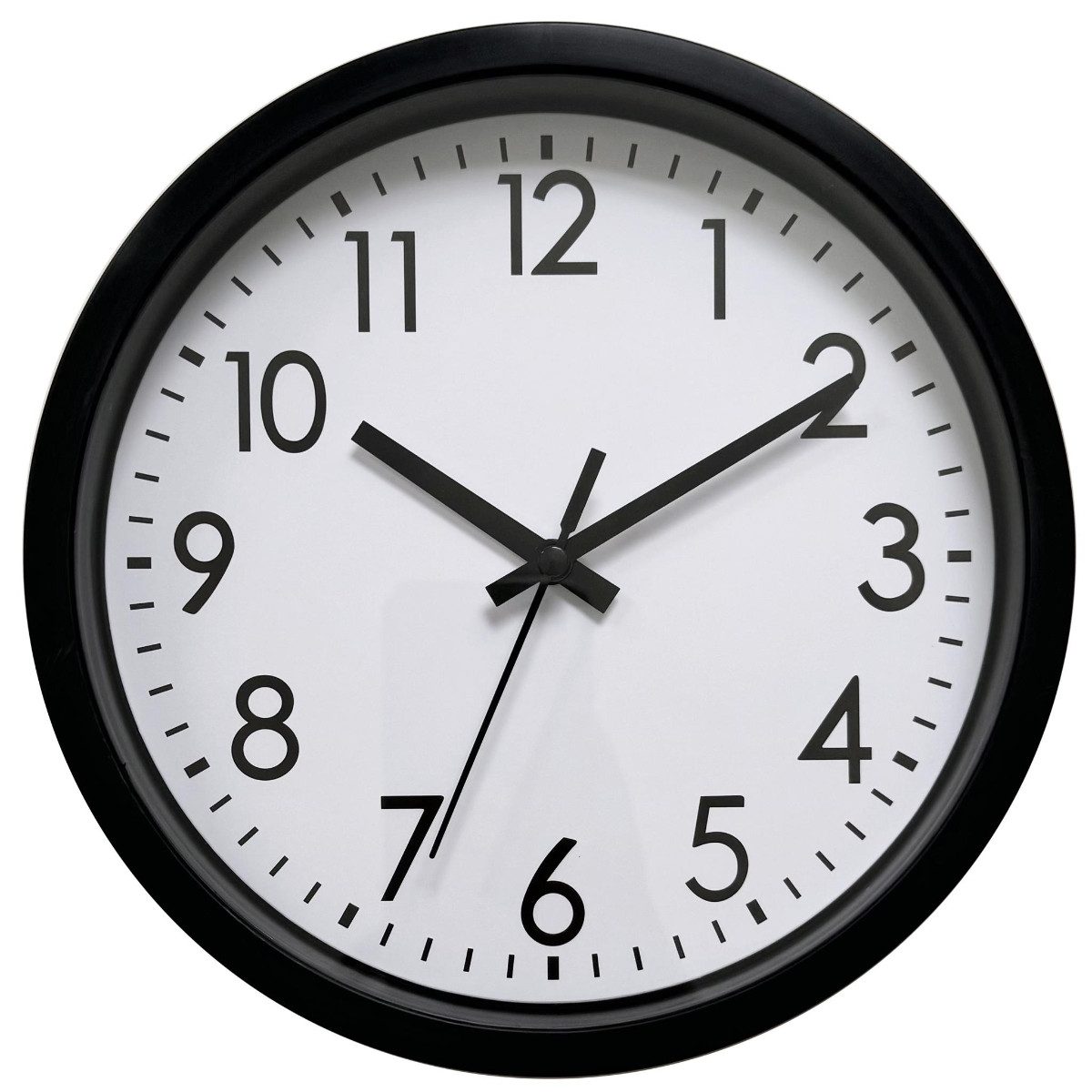 Platinet Wanduhr PZDF (Große Ziffern und gut ablesbares minimalistisches Zifferblatt)