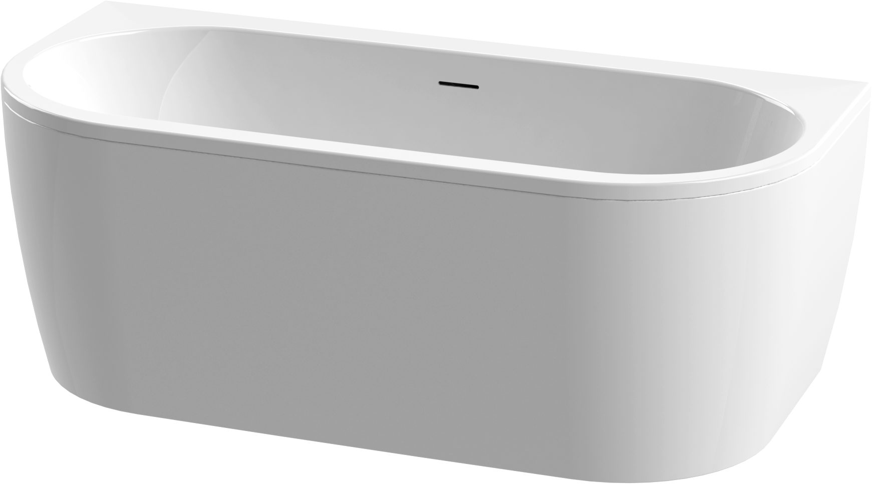 Euroshowers GmbH Badewanne Vorwand-Badewanne, Slim Wall XS weiß