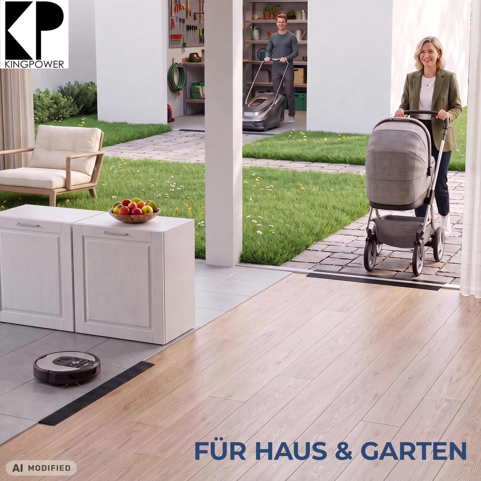 Kingpower Auffahrrampe Gummirampe Auffahrrampe Rollstuhlrampe Schwellenrampe Rampe 8 - 45 mm
