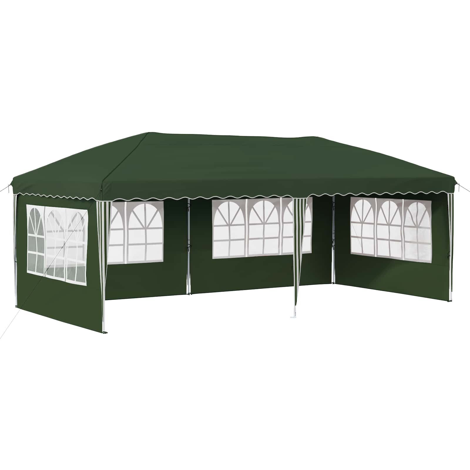 vidaXL Partyzelt Pop-up Partyzelt 575 x 289 x 245 cm Grün
