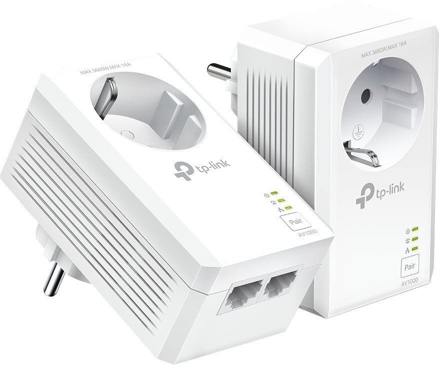 tp-link TL-PA7027P KIT - AV1000 Powerline 2er Set Reichweitenverstärker