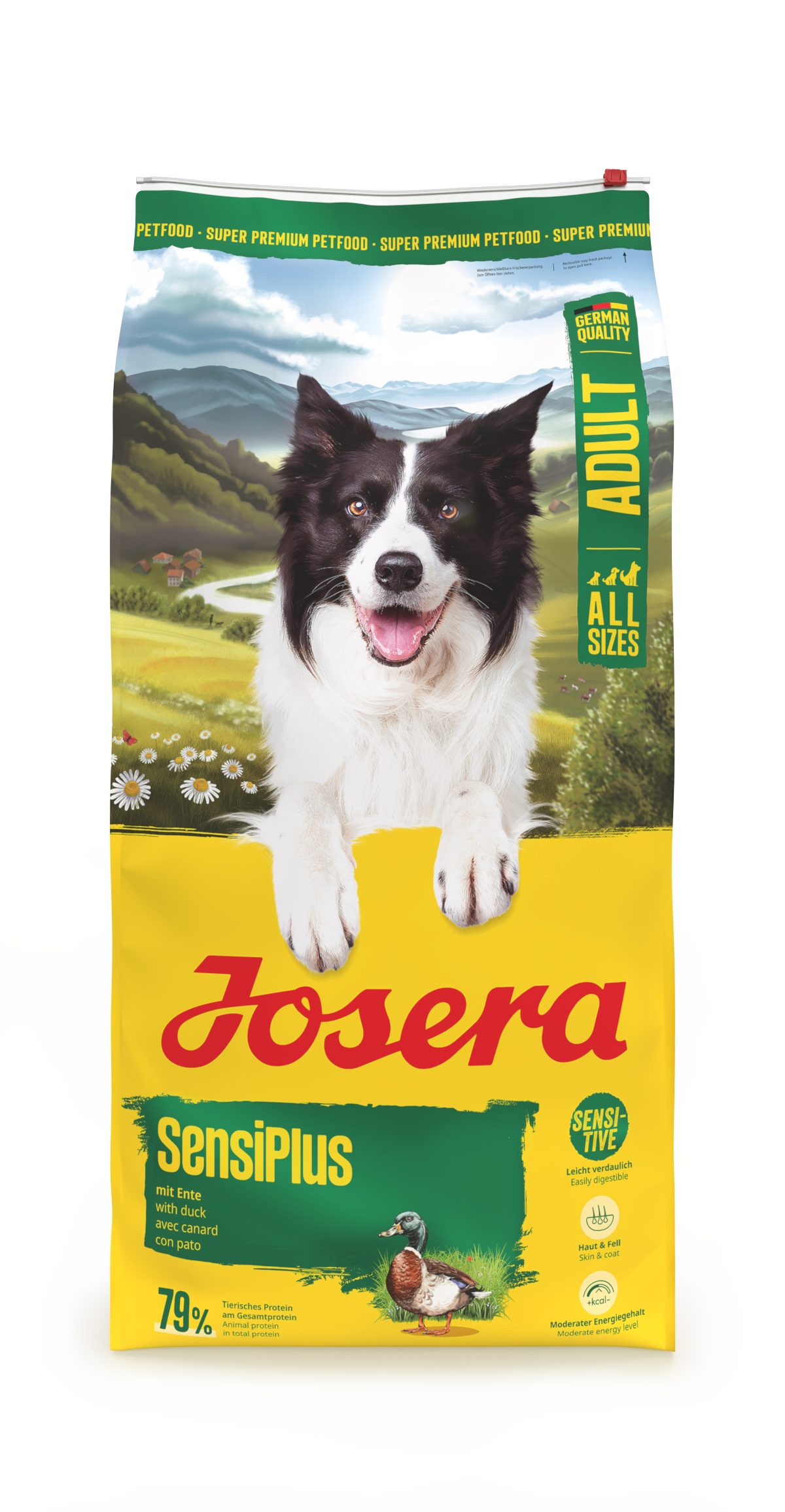 Josera SensiPlus 12,5kg, Trockenfutter für: Hunde, Adult All Size, für ausgewachsene Hunde aller Größen