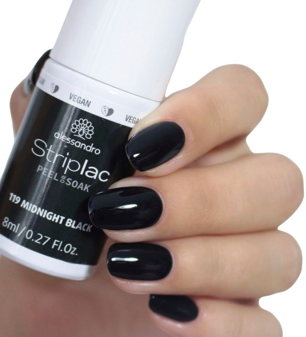 STRIPLAC alessandro BLACK MIDNIGHT Nagellack international