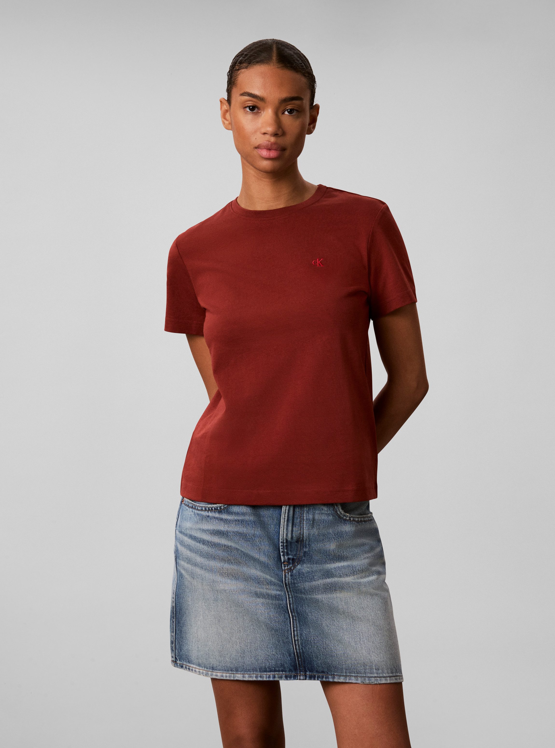 Calvin Klein Jeans T-Shirt SS MONOGRAM CREW TEE Mit Rundhalsausschnitt