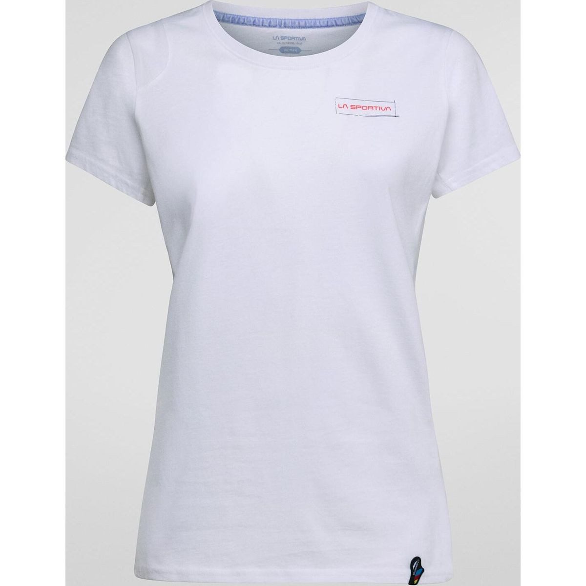La Sportiva Kurzarmshirt Mantra T-shirt Women Perfektes Kletter-T-Shirt für Damen aus Bio-Baumwolle, inspiriert vom