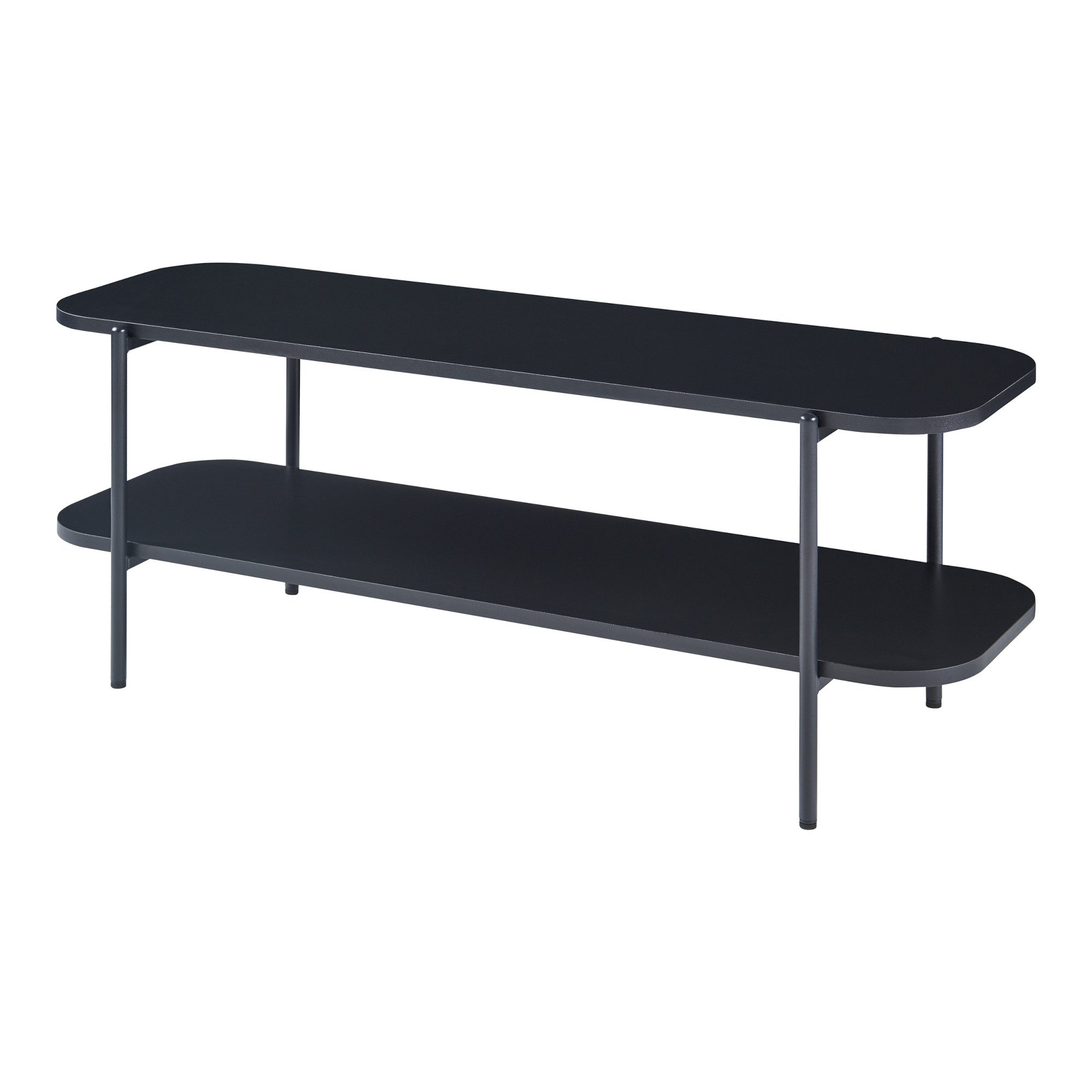 en.casa TV-Regal, »Samnanger« Metall 120 x 40 x 45 cm Schwarz