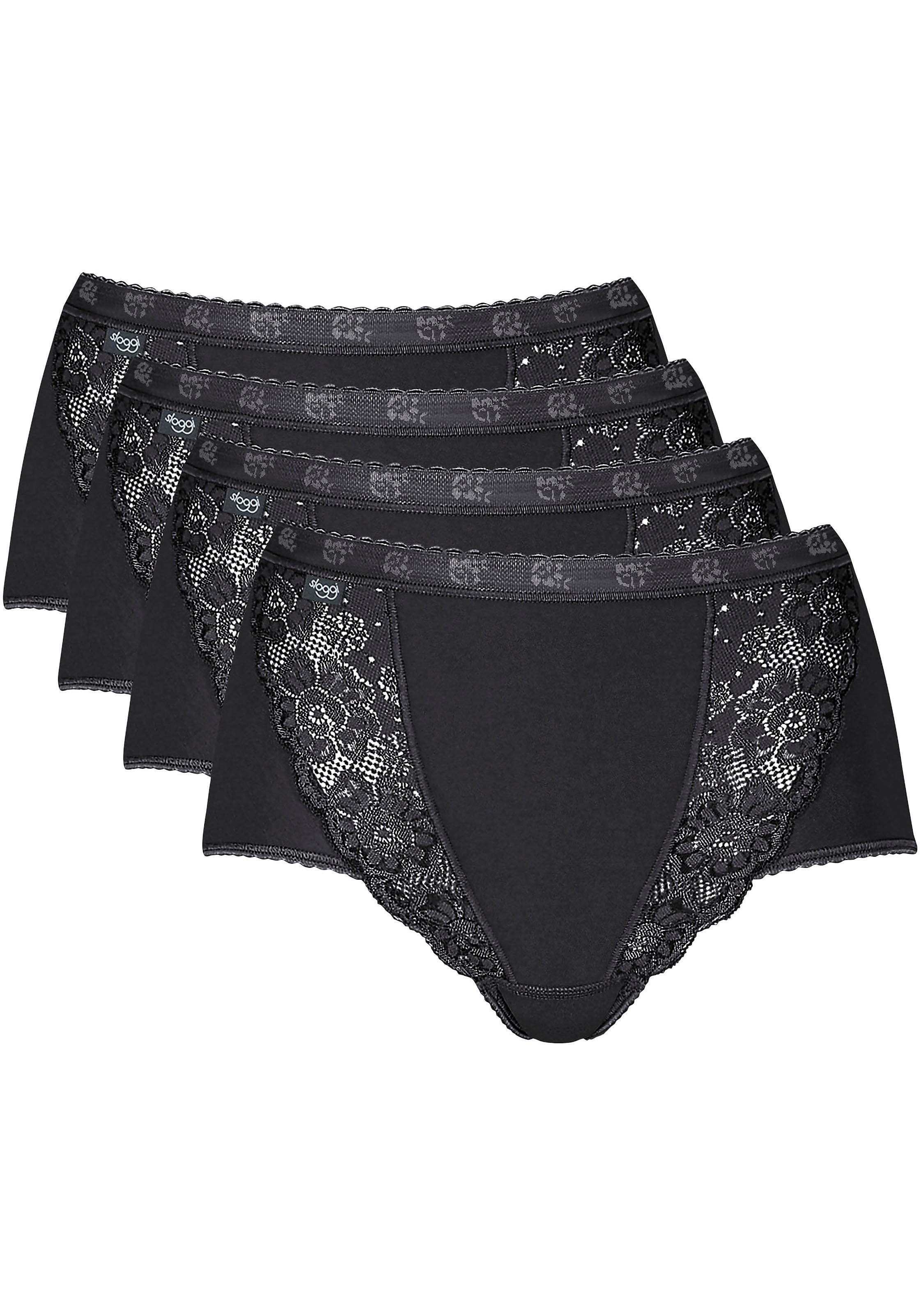 sloggi Maxislip "Chic", elastische Spitzeneinsätze, feminin, Baumwollmix, e günstig online kaufen
