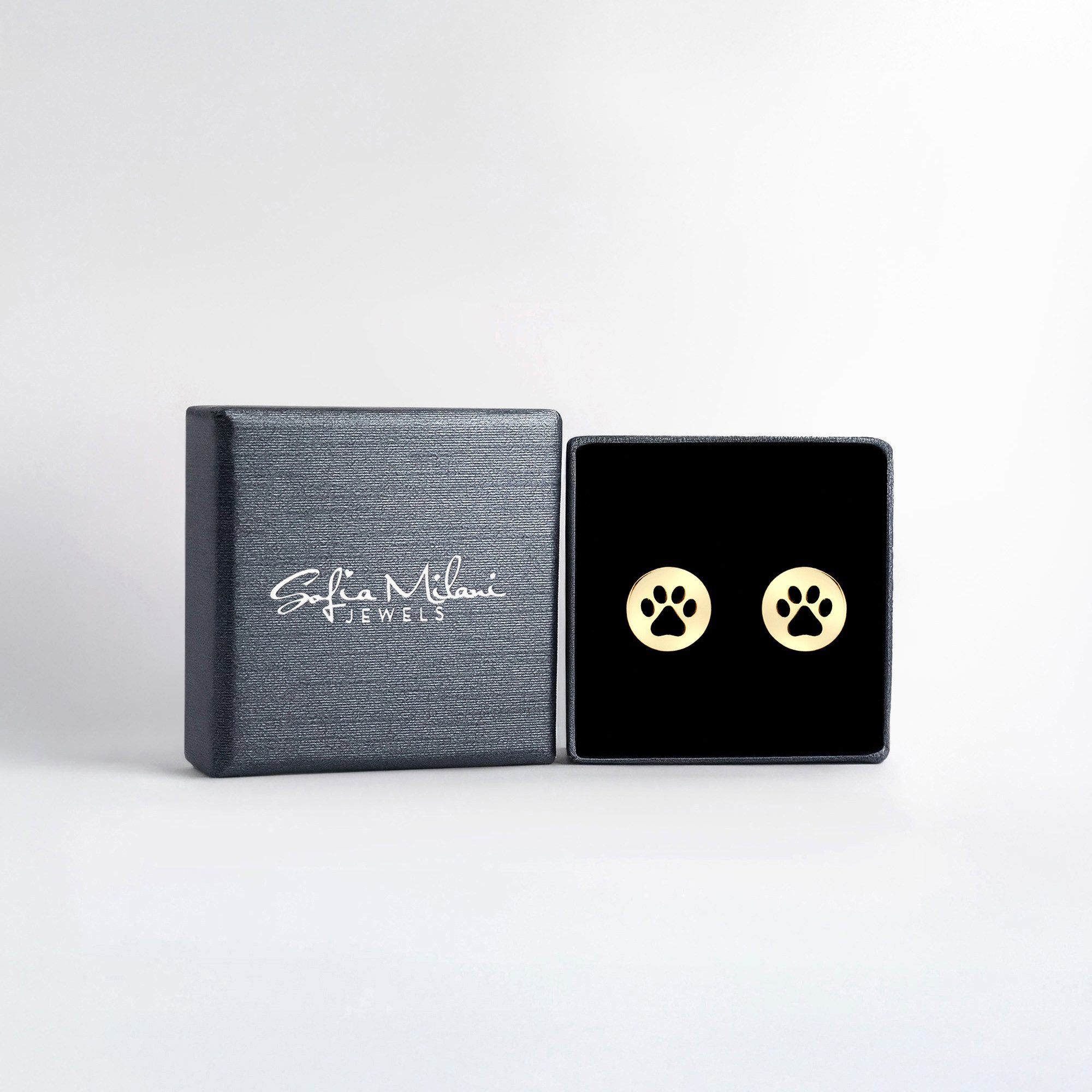 Sofia Milani Paar Ohrstecker Pfote, 925 Silber Damen Schmuck - E1068