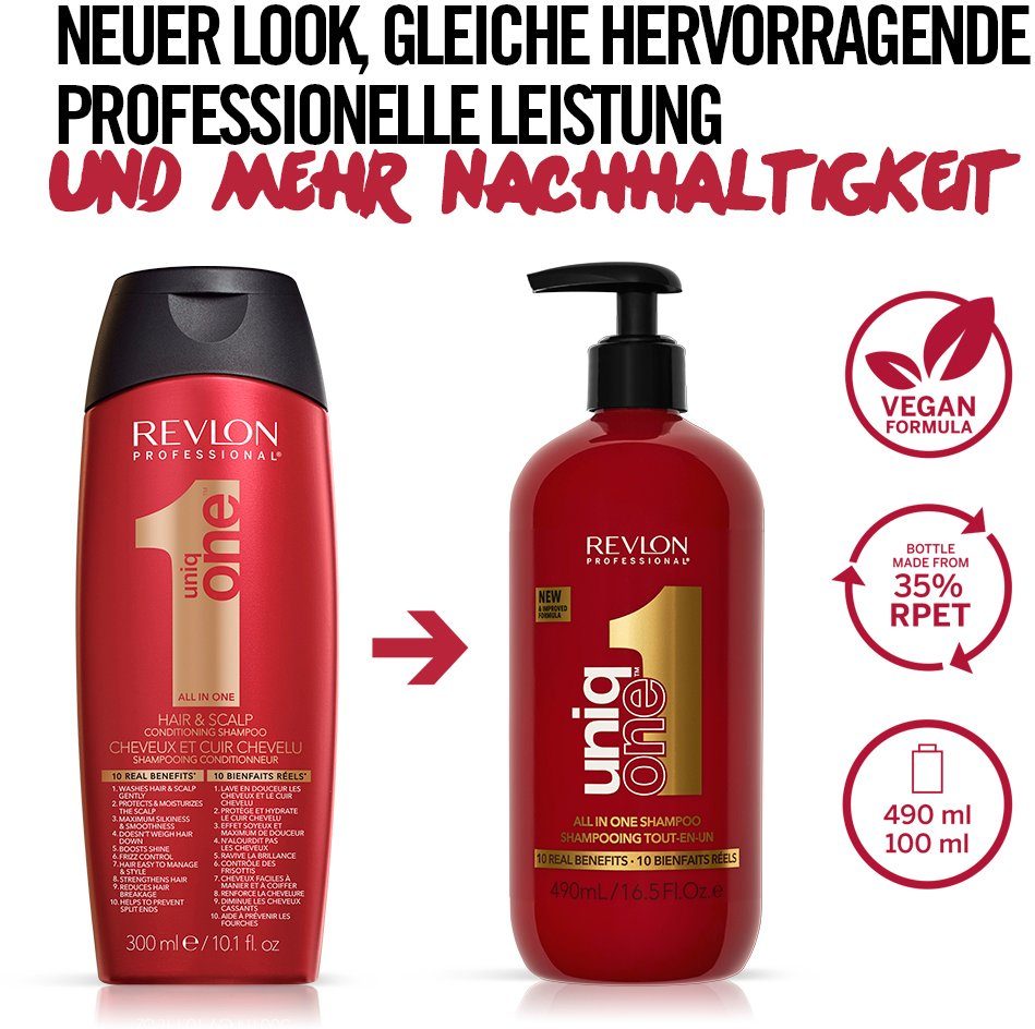 REVLON PROFESSIONAL Haarshampoo UNIQONE ALL IN ONE SHAMPOO, Zehn echte Vorteile für Ihr Haar. – Bild 4 von 5