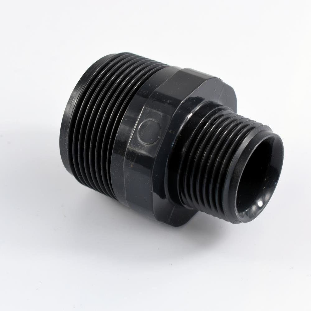 Cepex Steckfitting PVC Fitting, Reduzier Doppelnippel, 1 1/2" x 1", PVC-U, Rohrverbinder