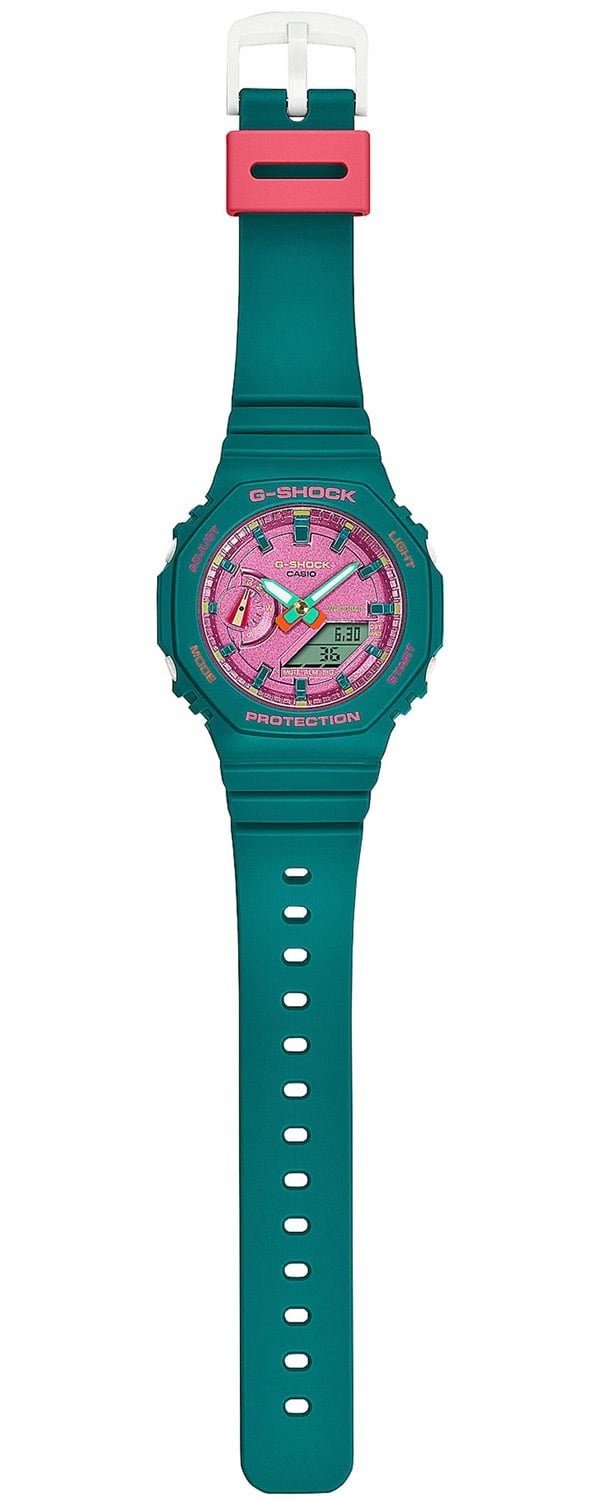 Classic G-SHOCK Ana-Digi G-Shock Petrol/Pink Armbanduhr Quarzuhr CASIO