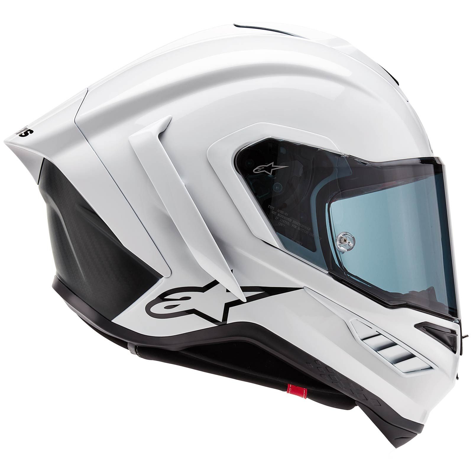 Alpinestars Motorradhelm Alpinestars Supertech R10 Solid Integralhelm Weiss / Schwarz (1er Set)