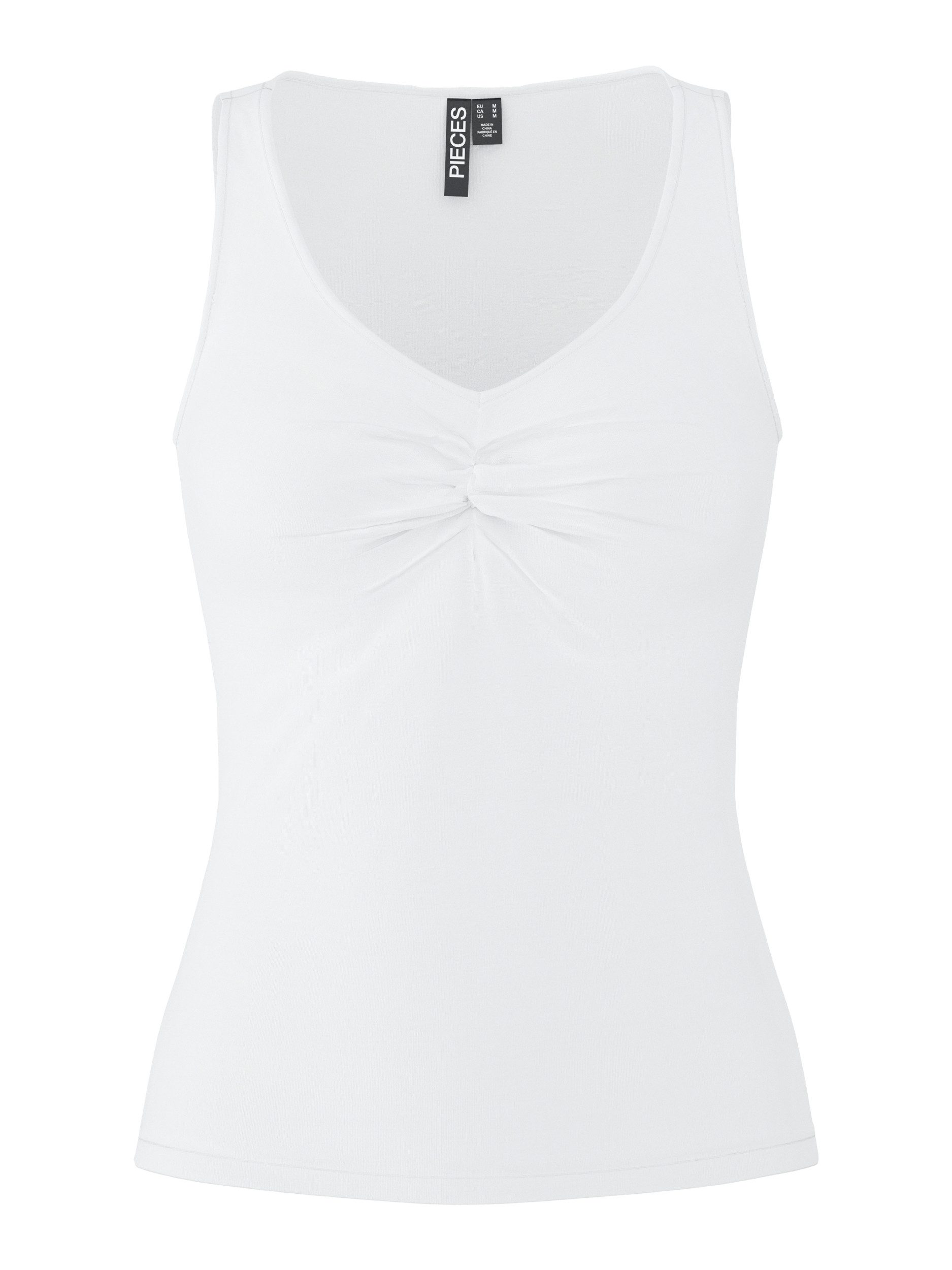 pieces Langarmshirt PCMALIVA SL V-NECK TOP JRS NOOS BC