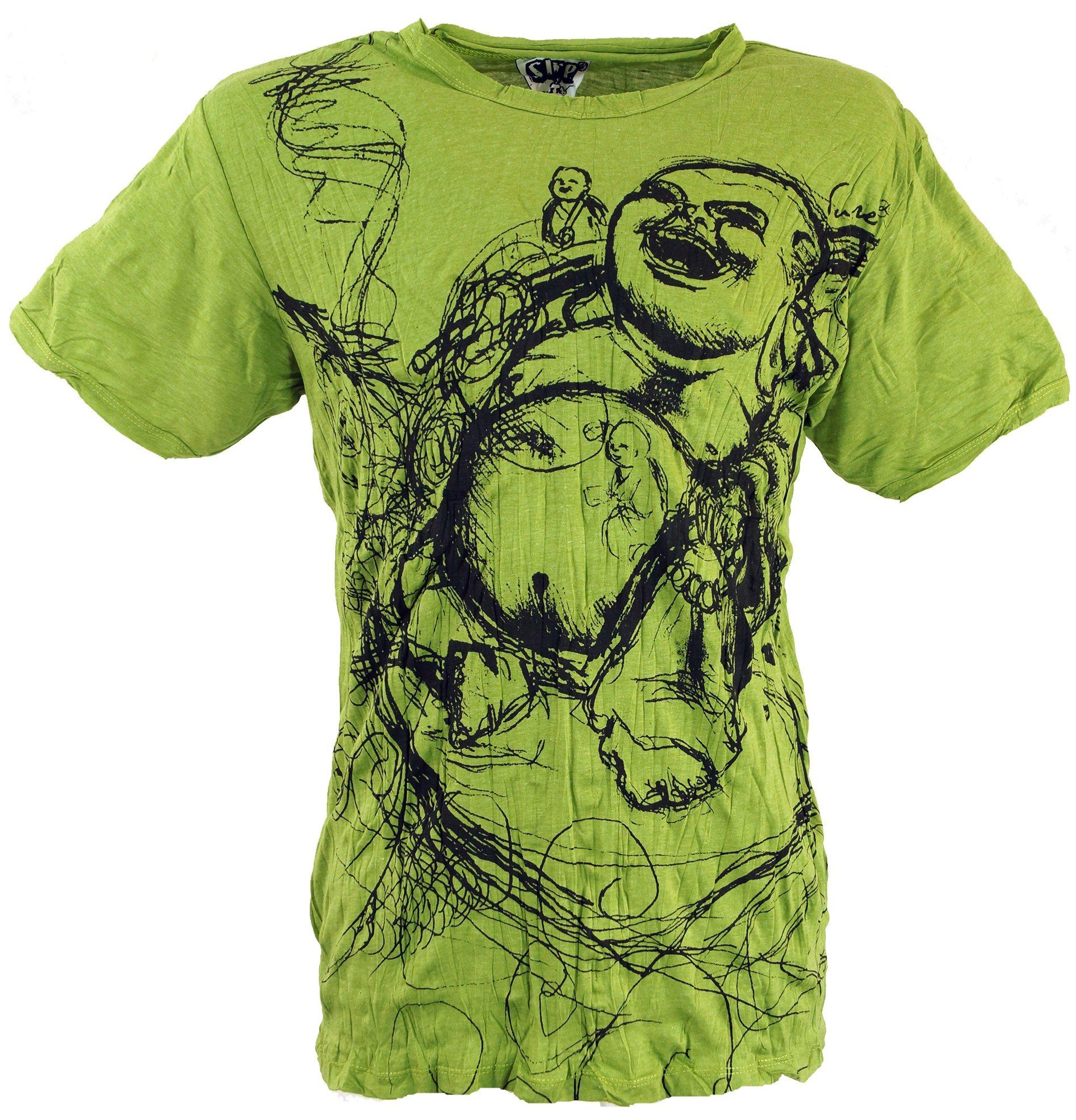Guru-Shop T-Shirt Sure Herren T-Shirt Happy günstig online kaufen
