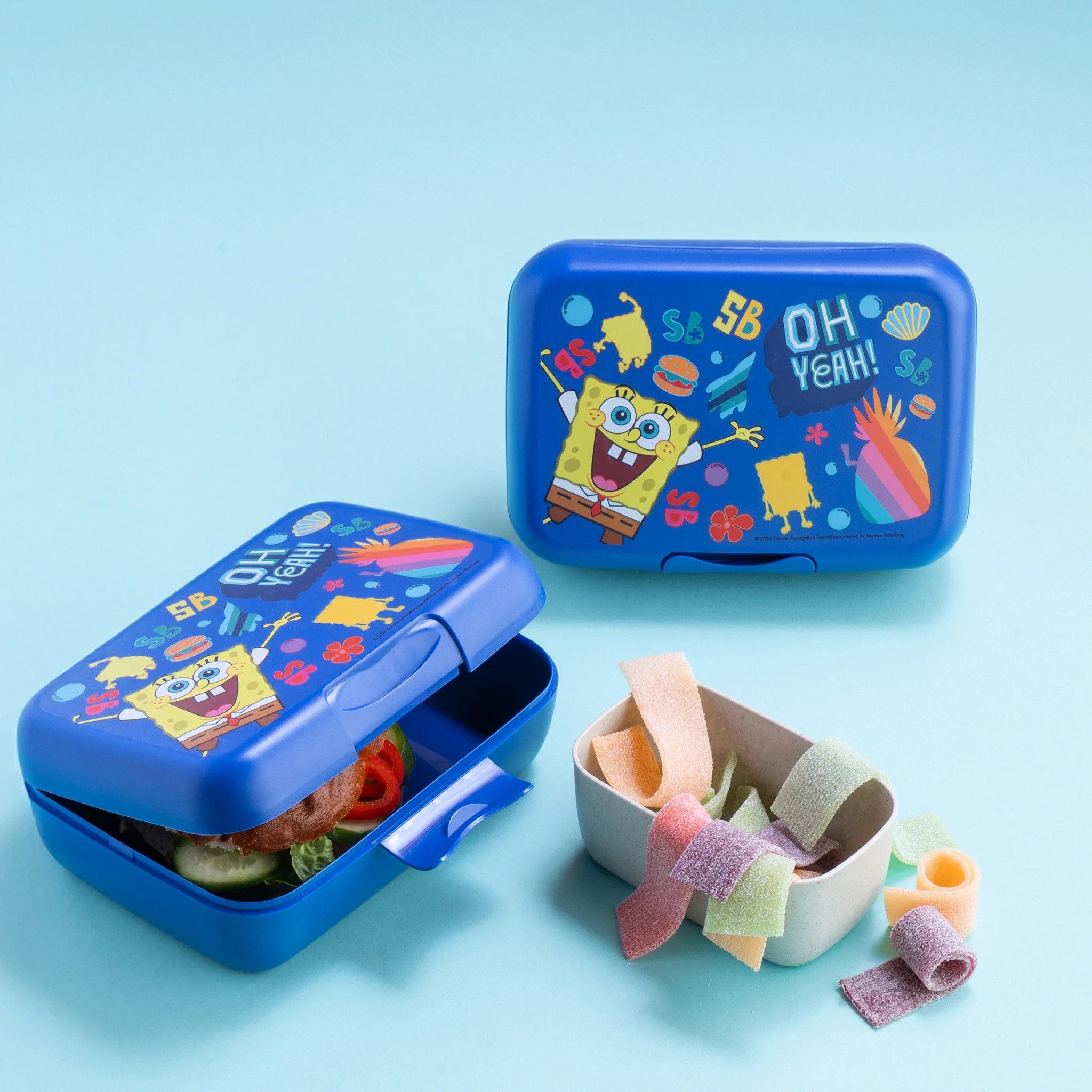 KOZIOL Lunchbox Brotdose mit zusätzlichem Behälter Candy L SpongeBob, KOZIOL, Kunststoff, (einzeln, einzeln)