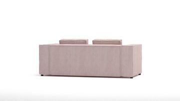 S-Style Möbel 2-Sitzer Cord Sofa Renne, 1 Teile, mit Wellenfederung