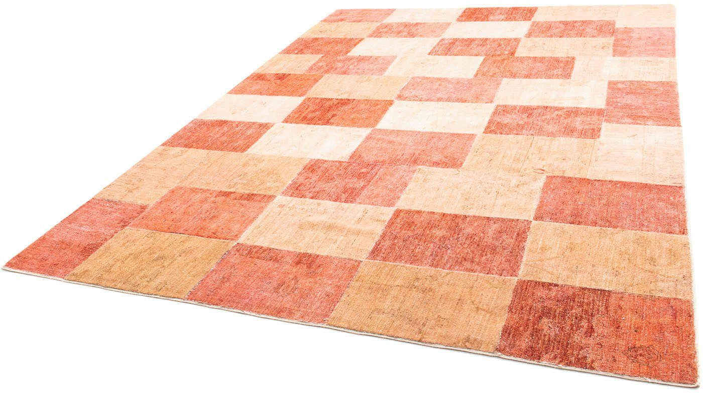 Teppich Patchwork - 294 x 212 cm - mehrfarbig, morgenland, rechteckig, Höhe: 7 mm, Wohnzimmer, Handgeknüpft, Einzelstück mit Zertifikat | Kurzflor-Teppiche