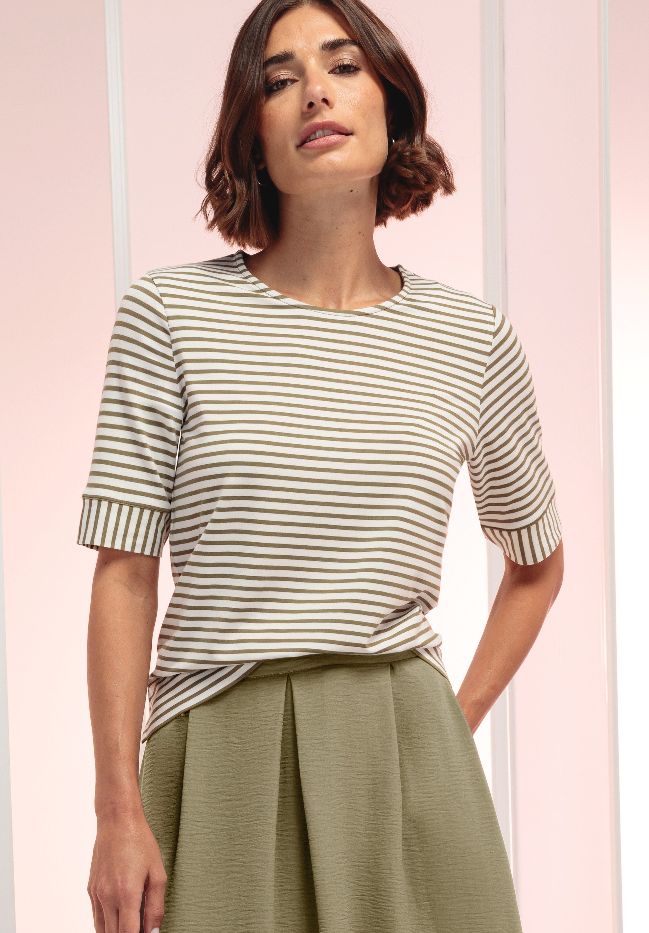 bianca Kurzarmshirt DINIA im Ringel-Look und günstig online kaufen